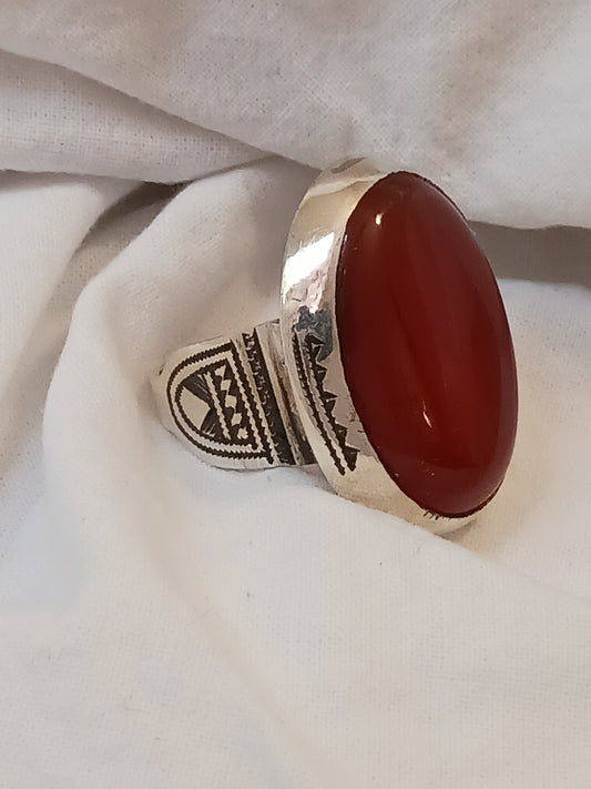 Bague touareg en argent massif