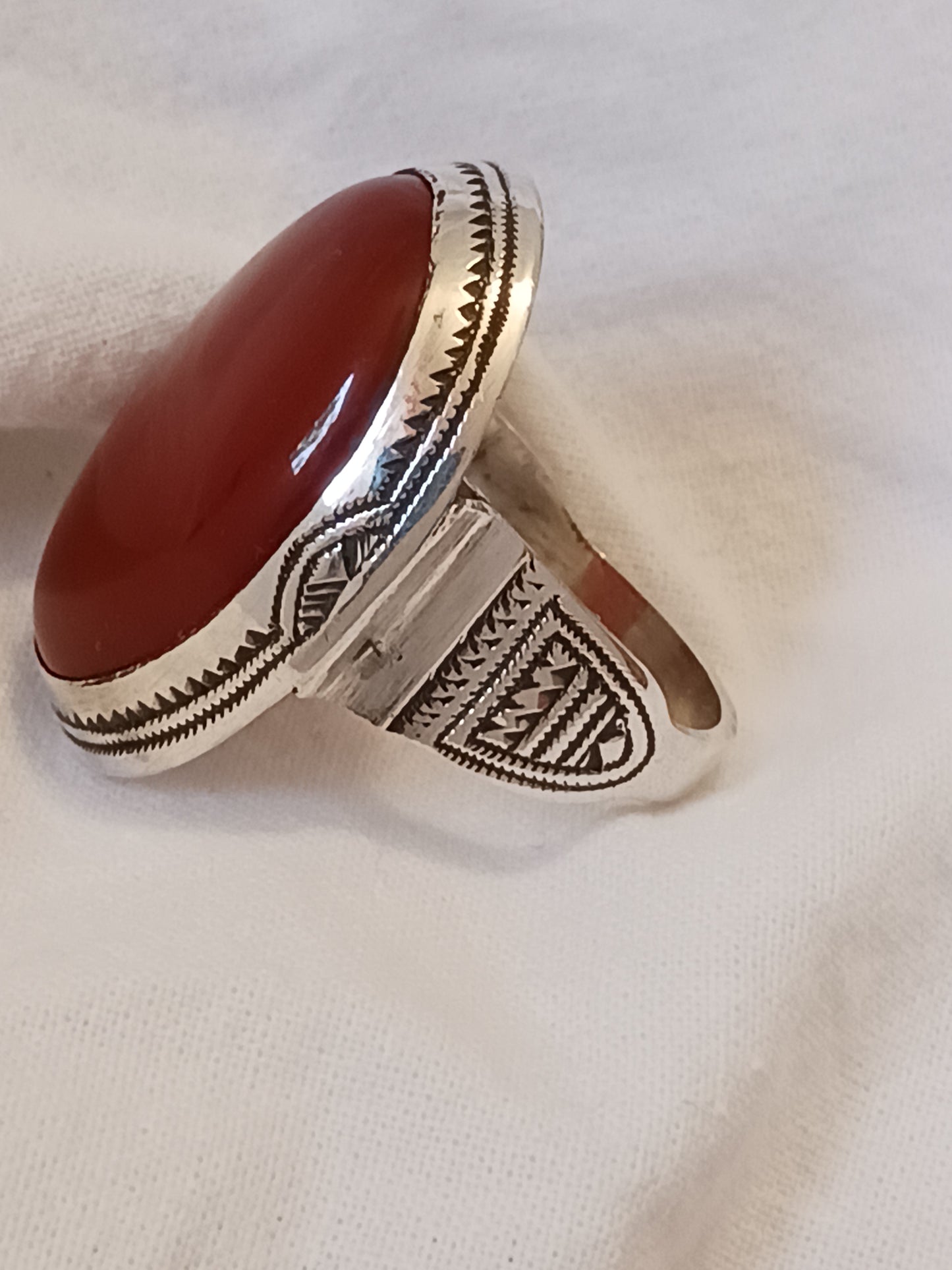 Bague touareg en argent massif