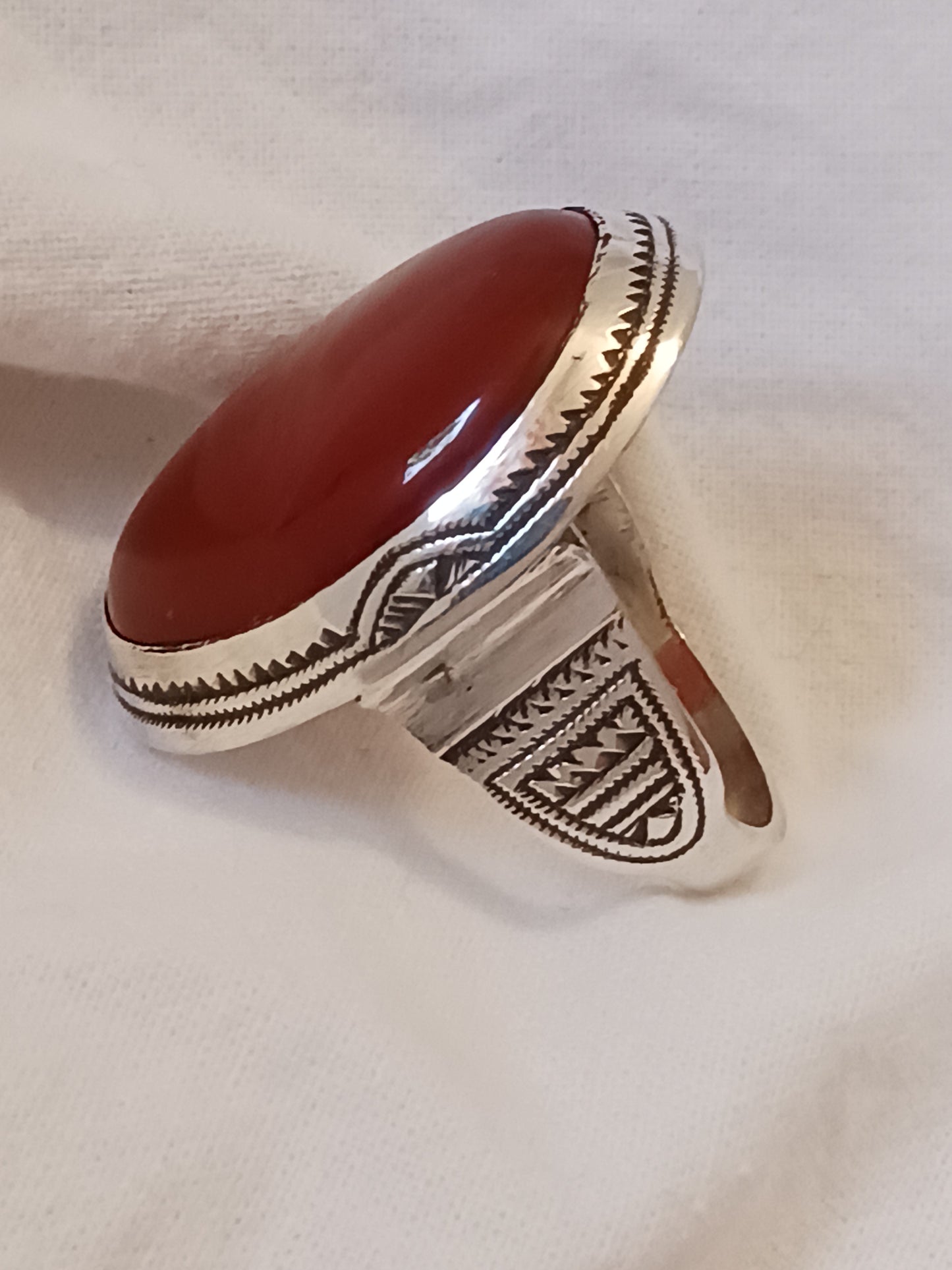Bague touareg en argent massif