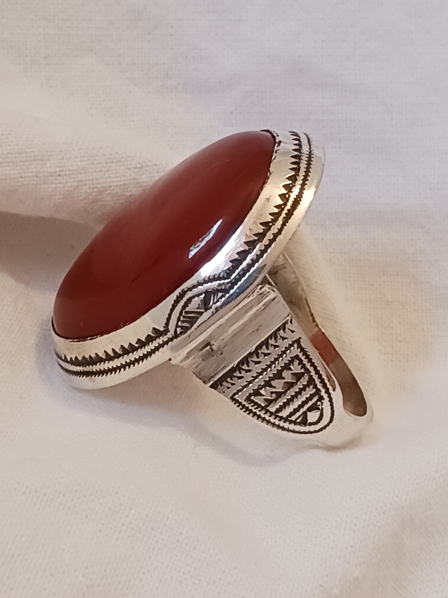 Bague touareg en argent massif