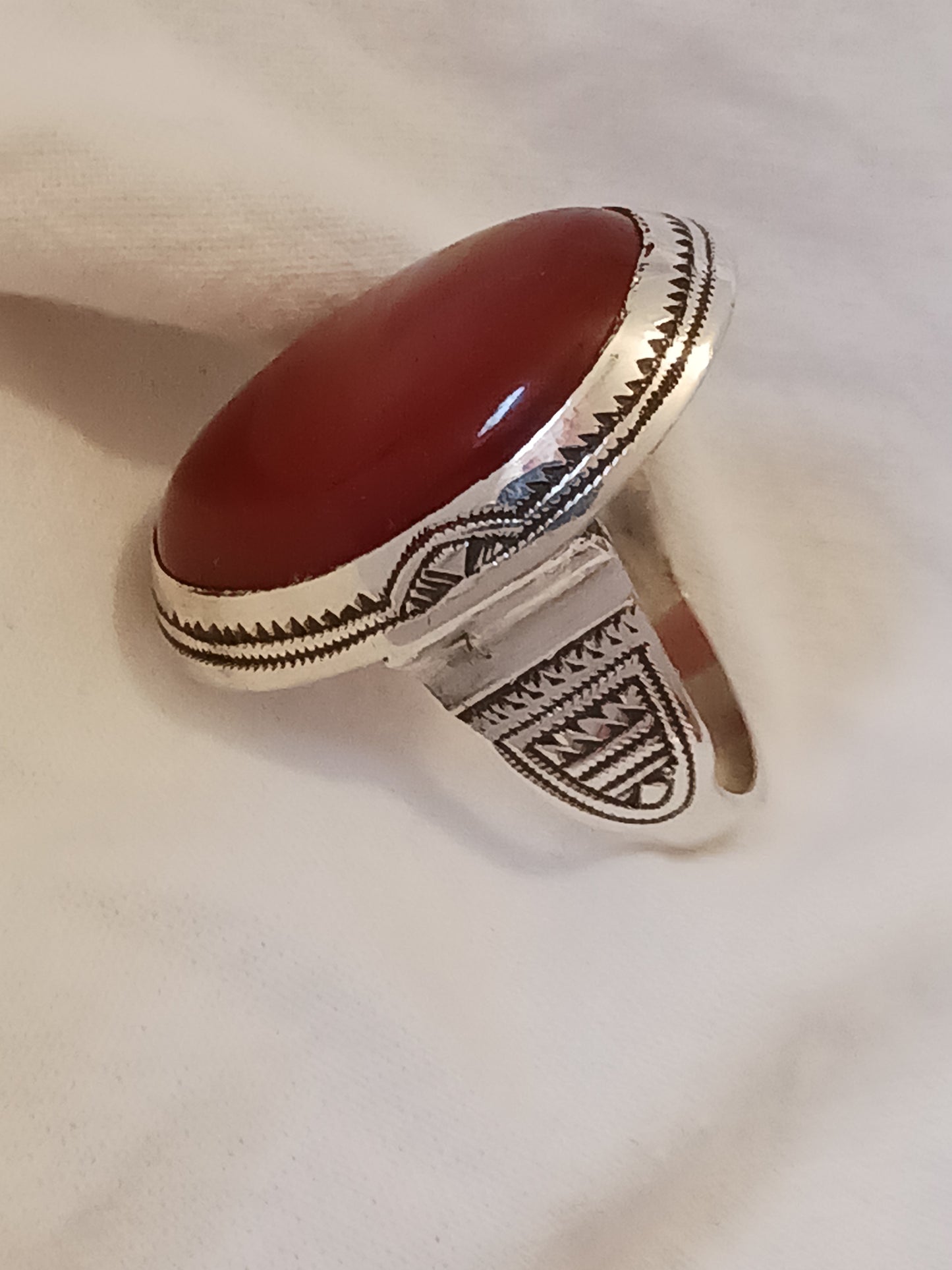 Bague touareg en argent massif