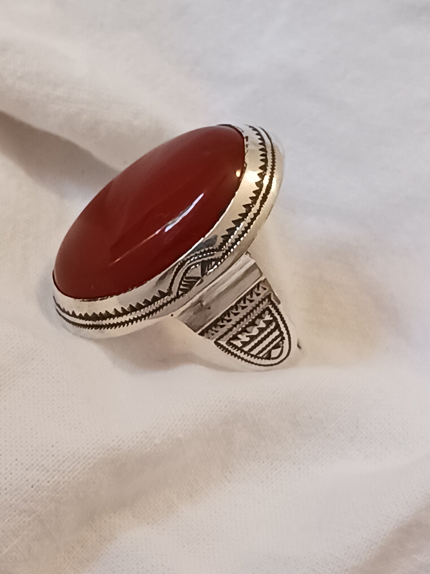 Bague touareg en argent massif