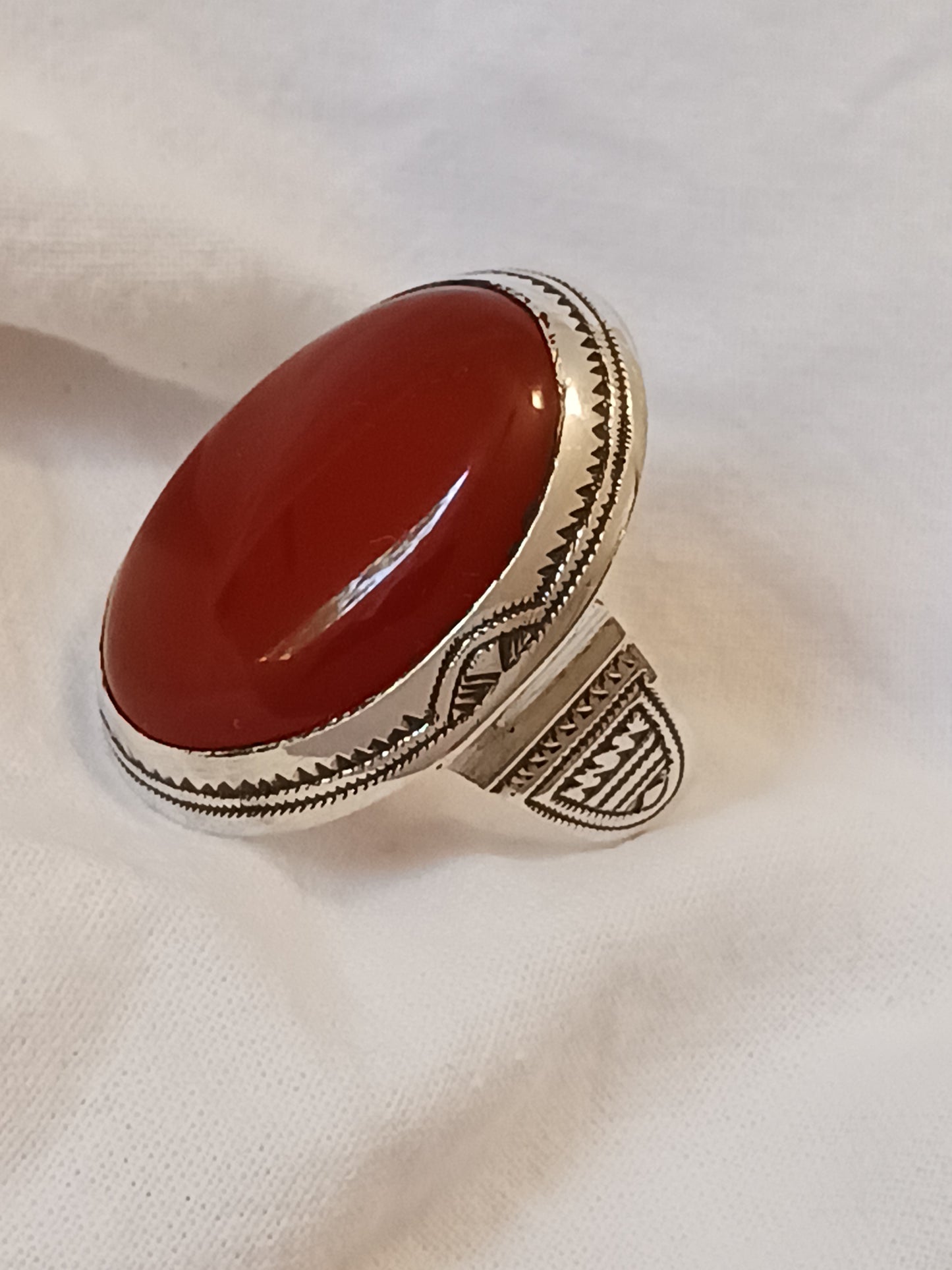 Bague touareg en argent massif