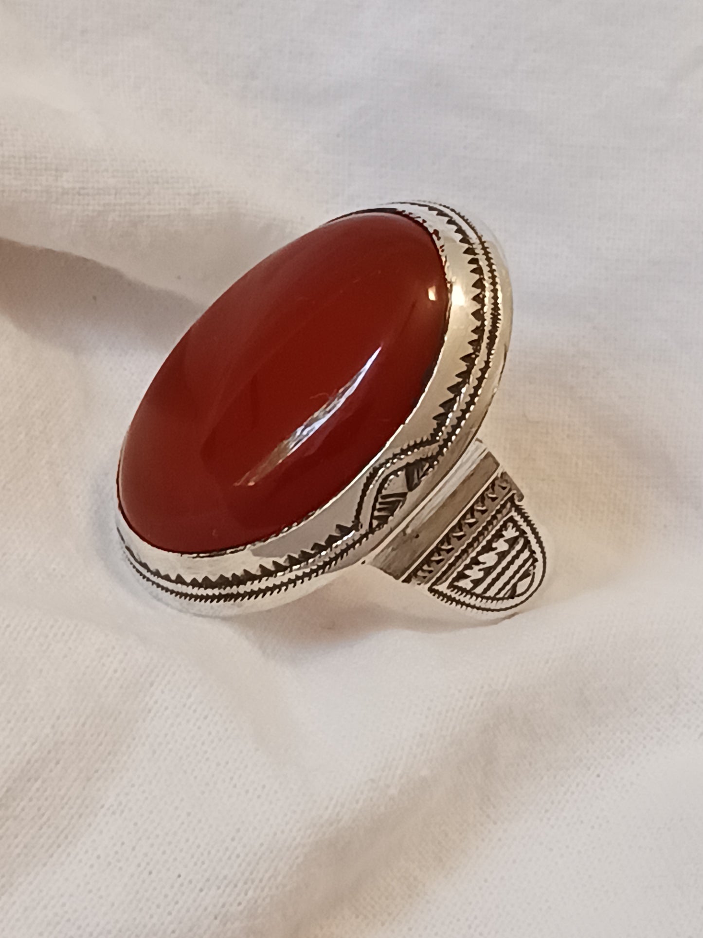 Bague touareg en argent massif