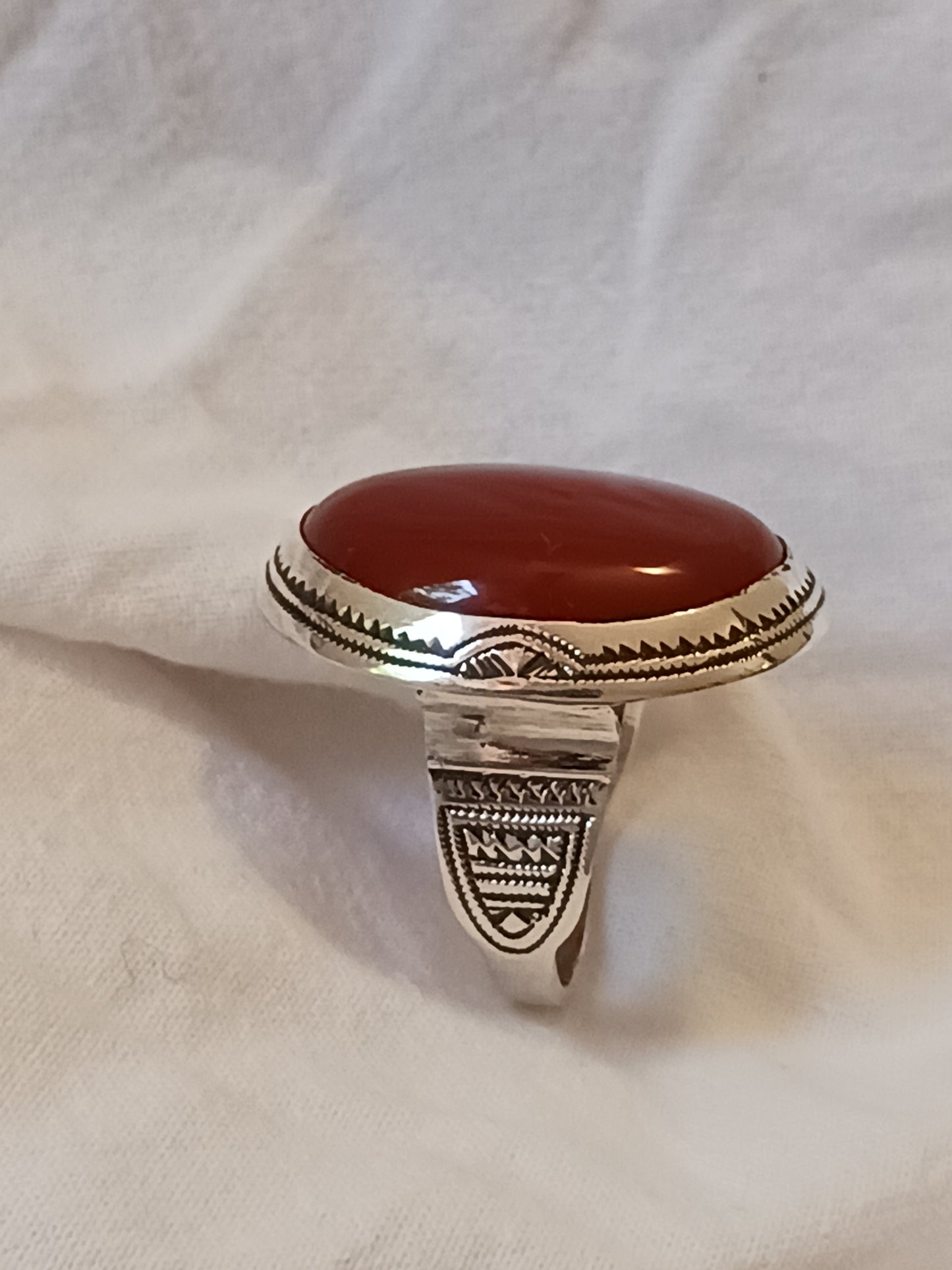 Bague touareg en argent massif
