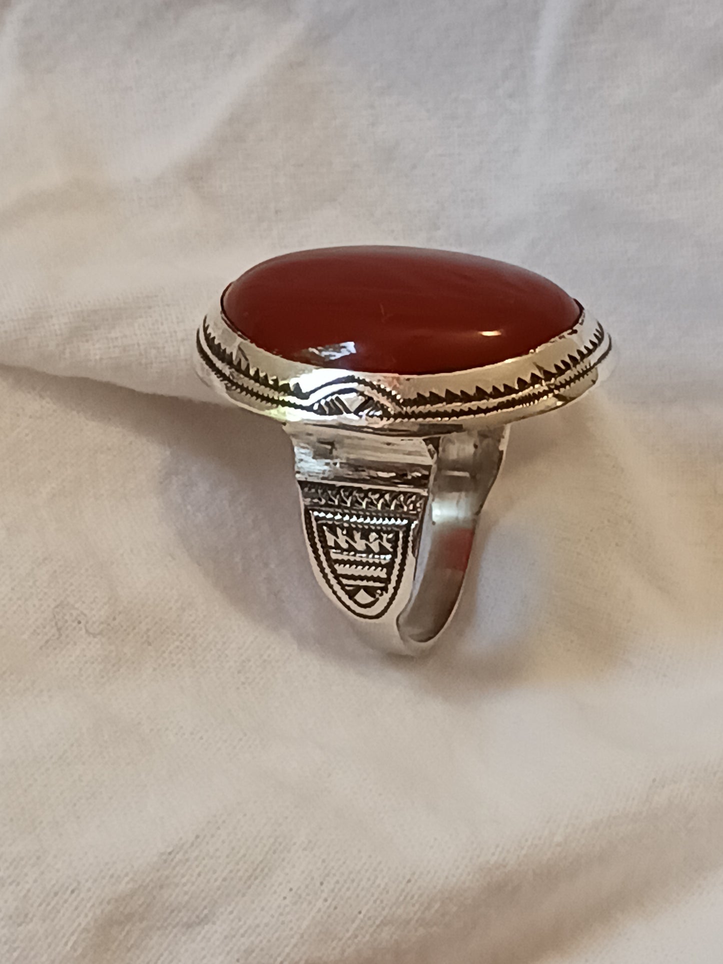 Bague touareg en argent massif