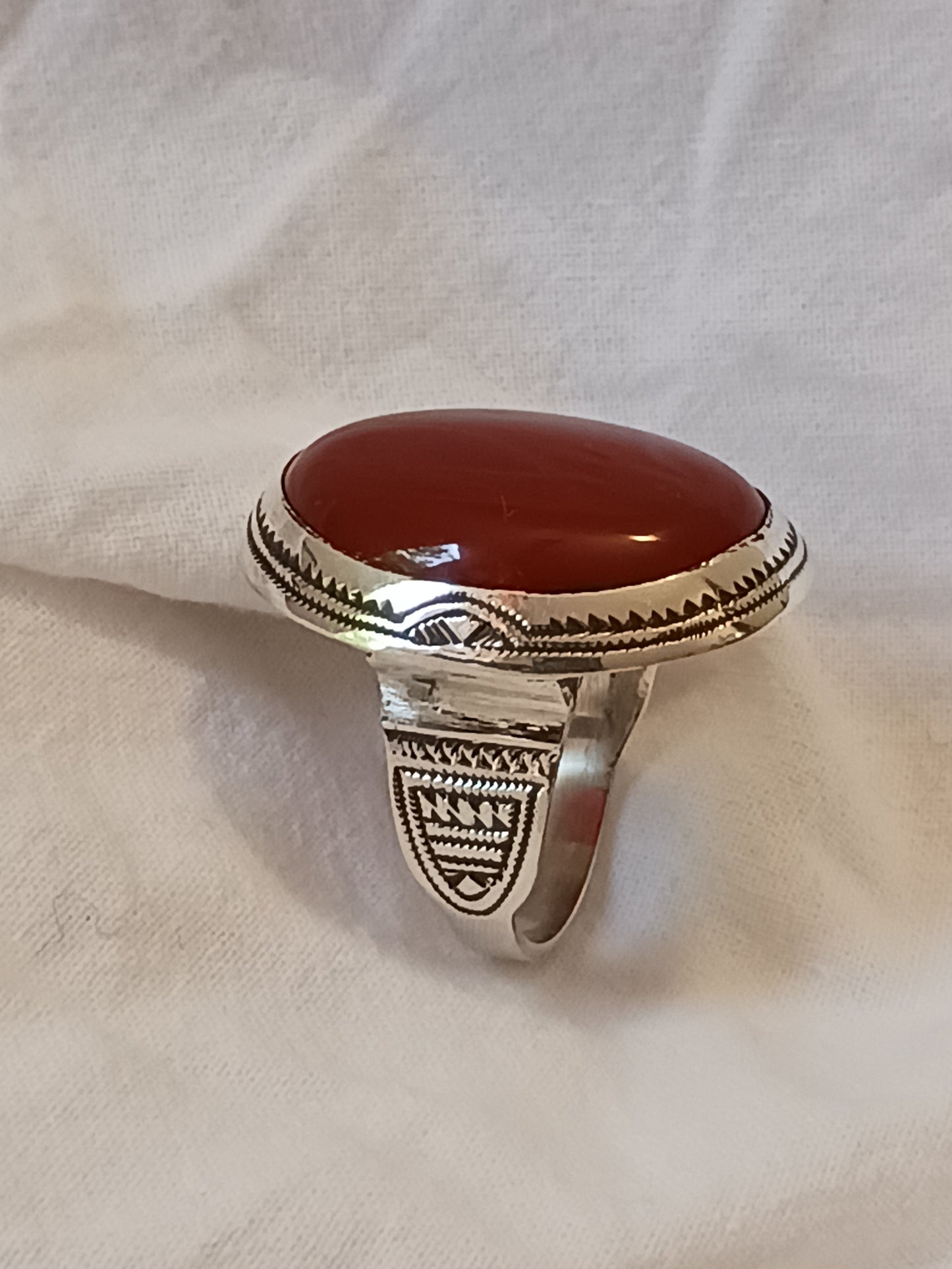 Bague touareg en argent massif