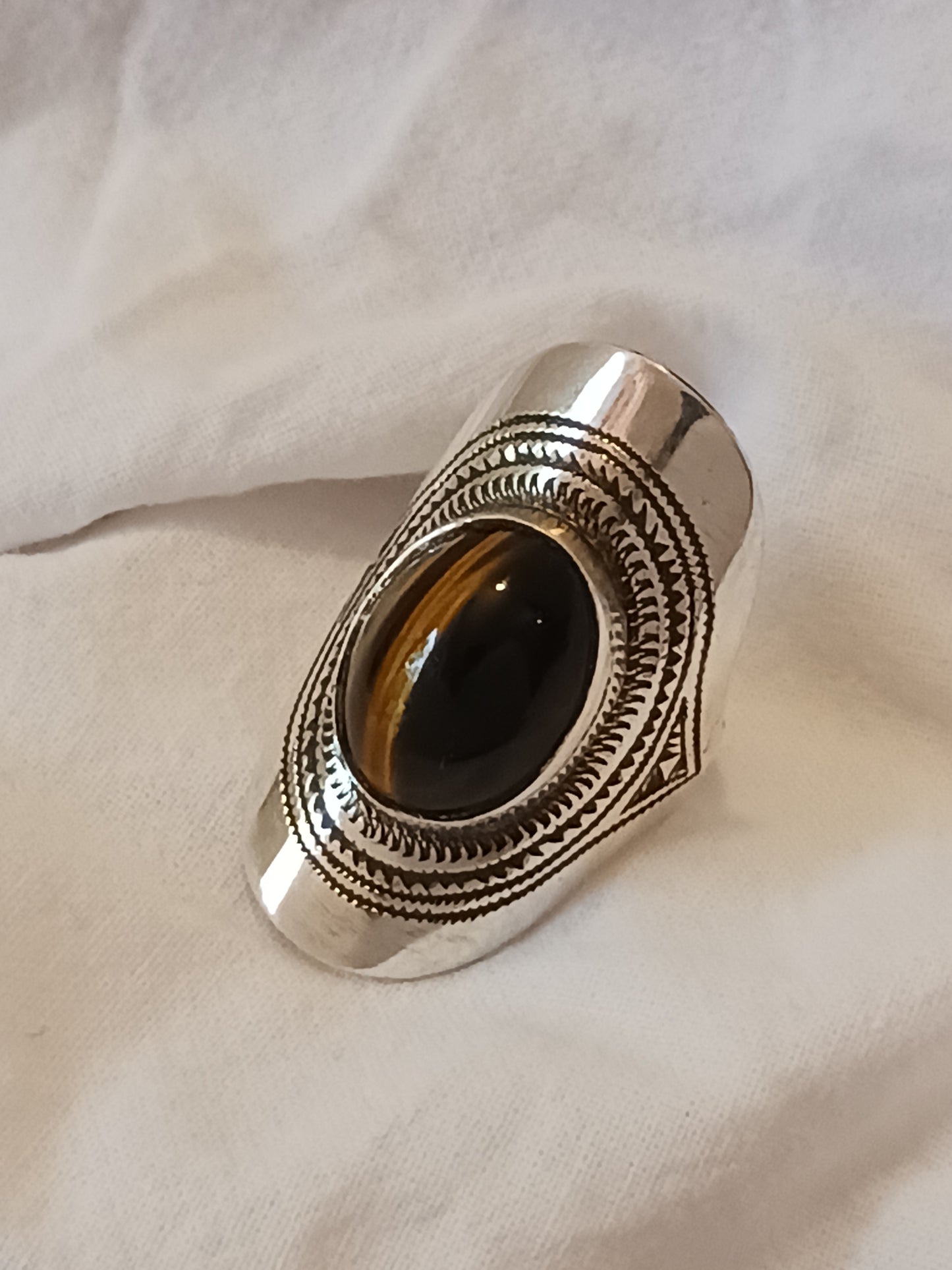 Bague touareg en argent massif