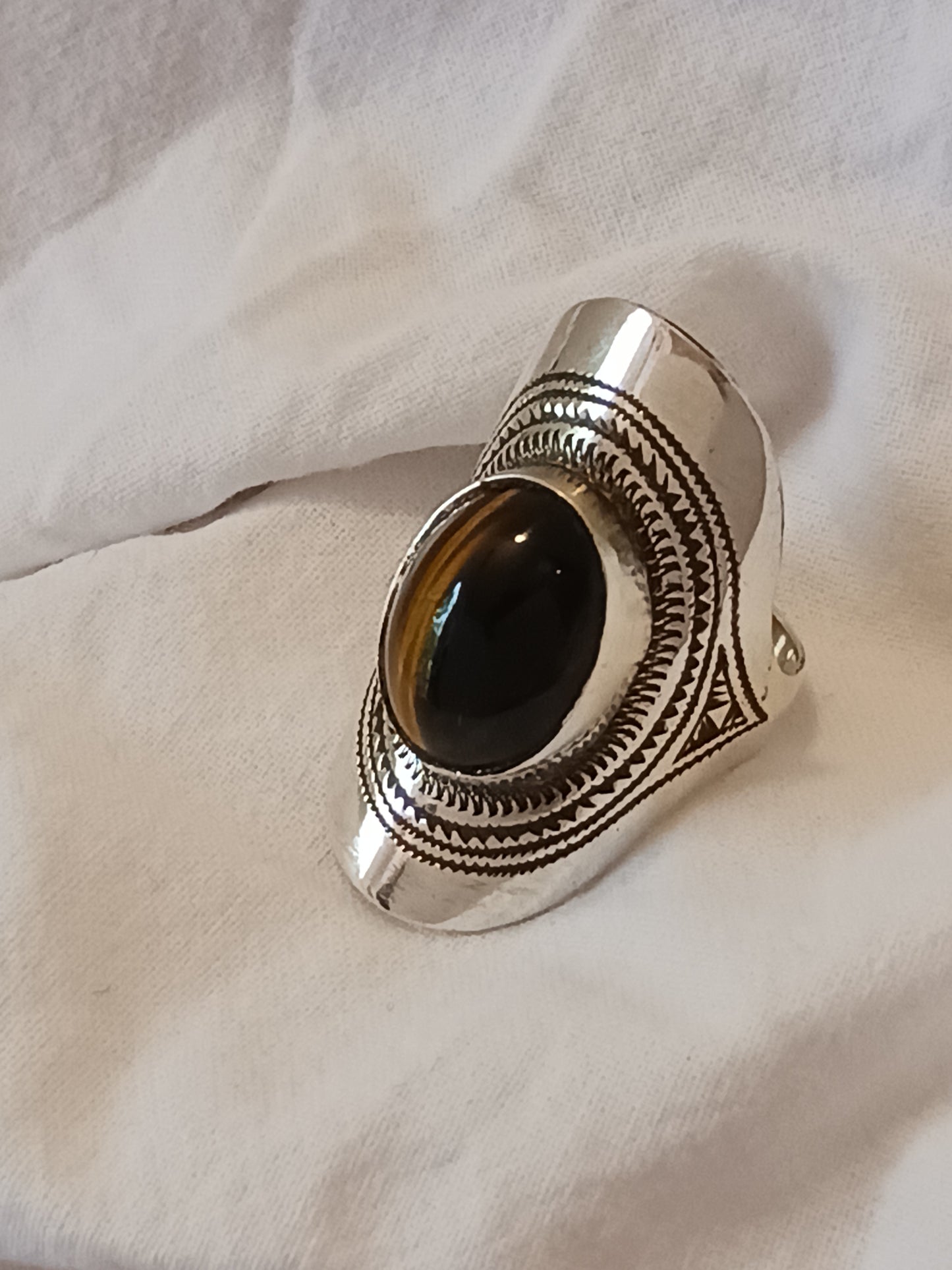 Bague touareg en argent massif