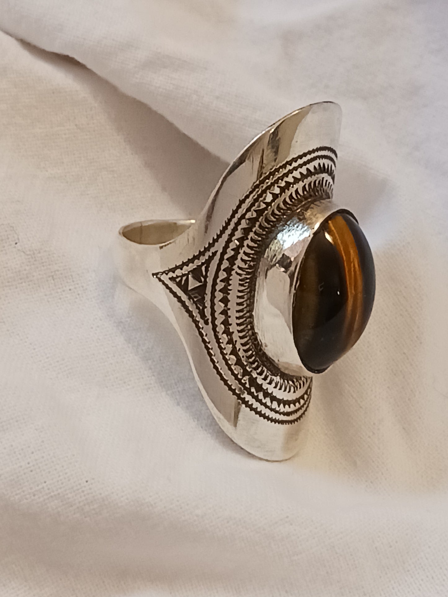 Bague touareg en argent massif