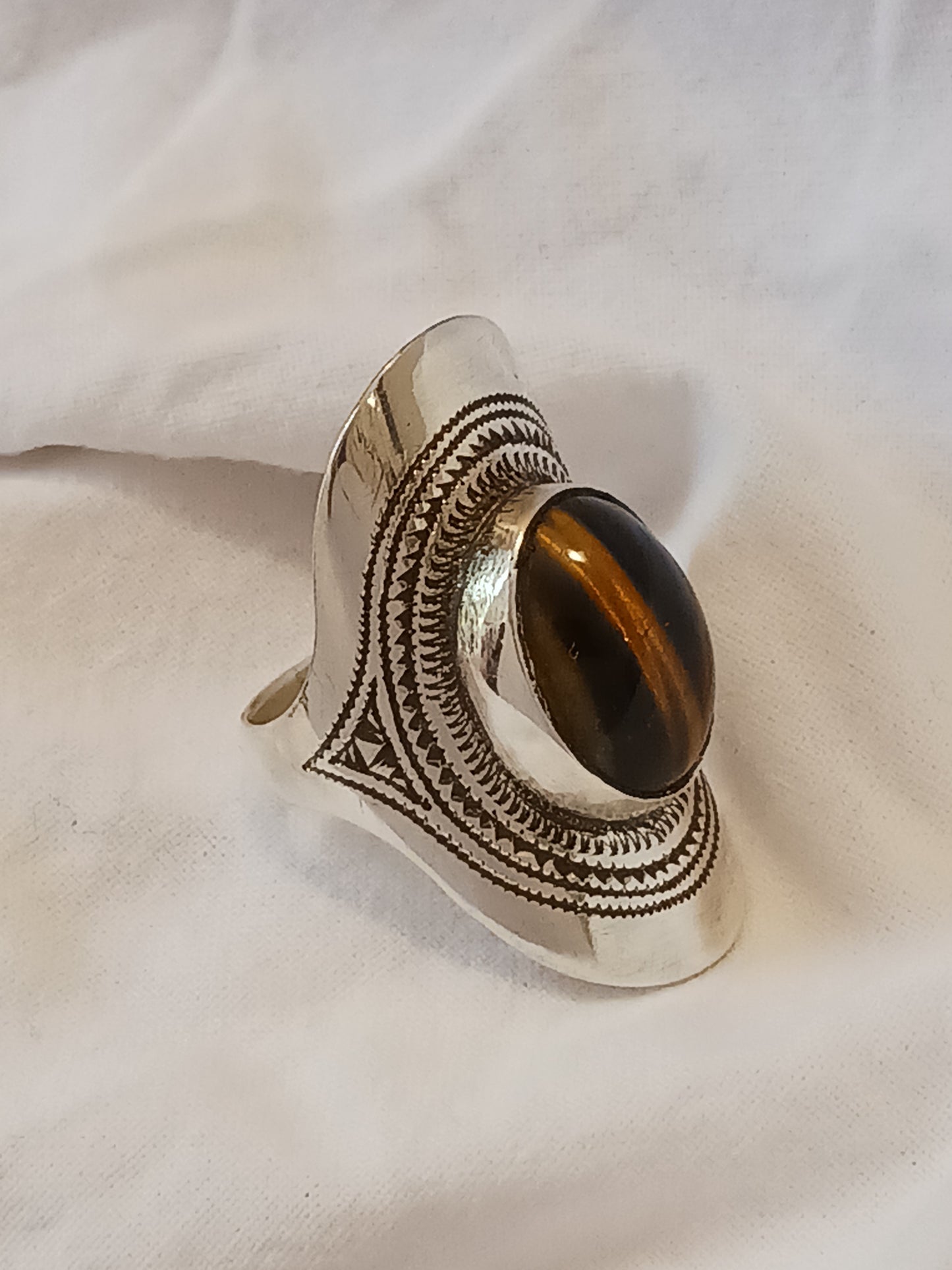 Bague touareg en argent massif