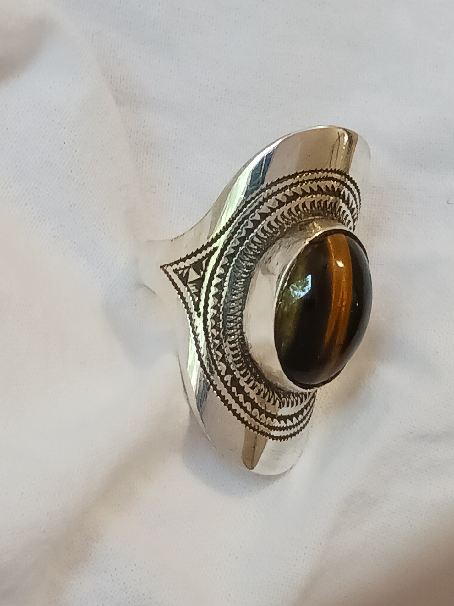 Bague touareg en argent massif