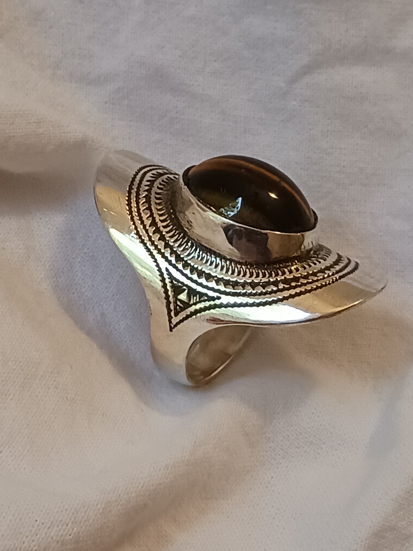 Bague touareg en argent massif
