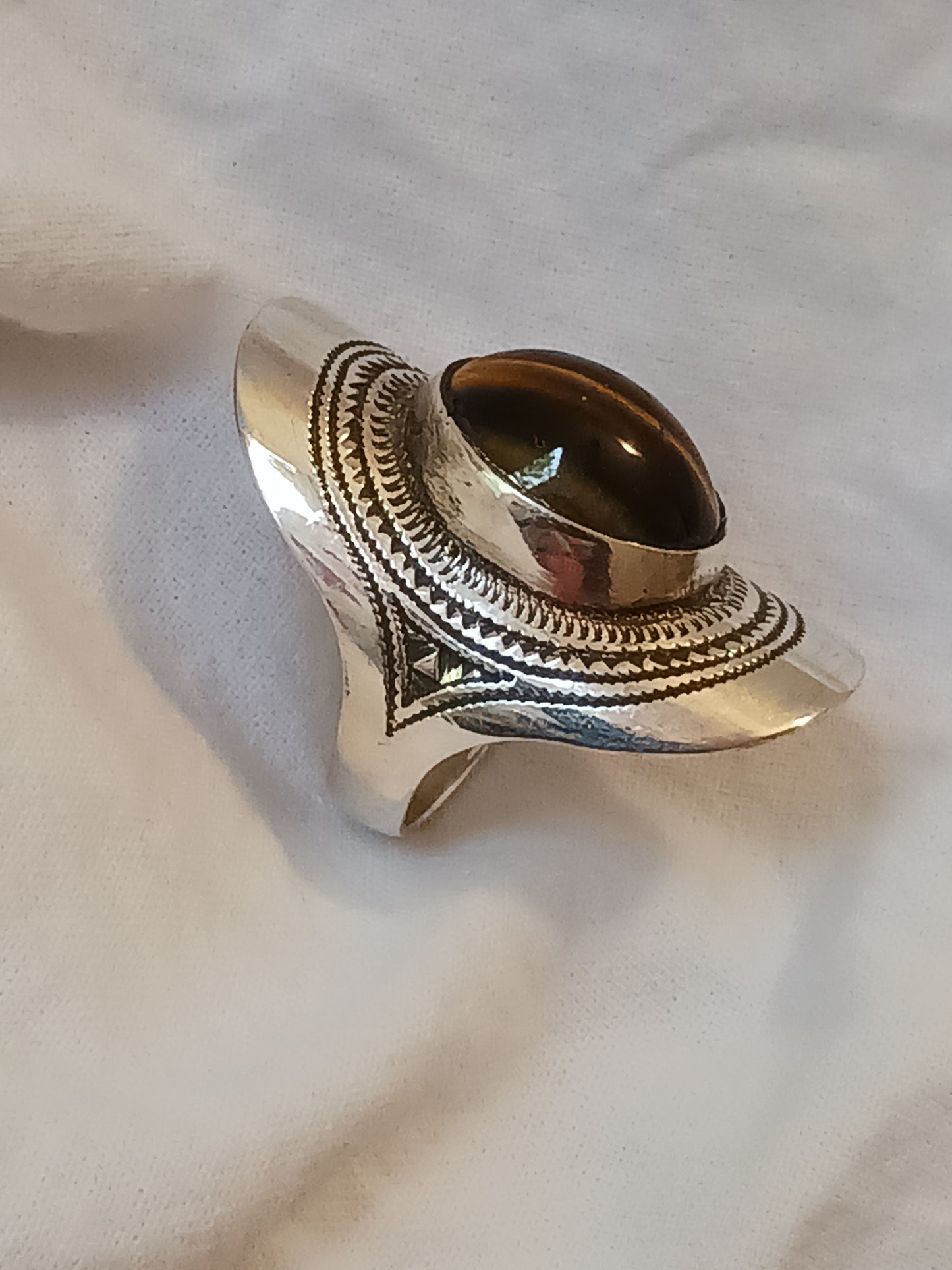 Bague touareg en argent massif
