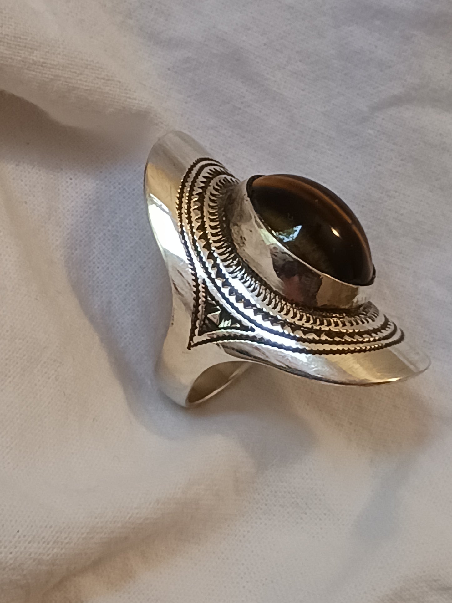 Bague touareg en argent massif