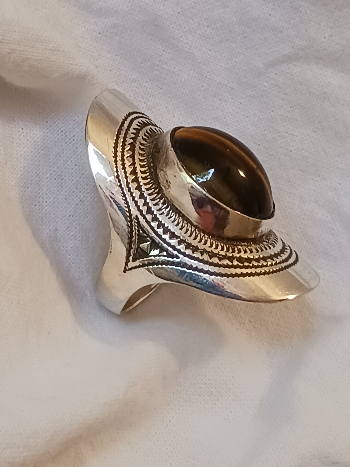 Bague touareg en argent massif