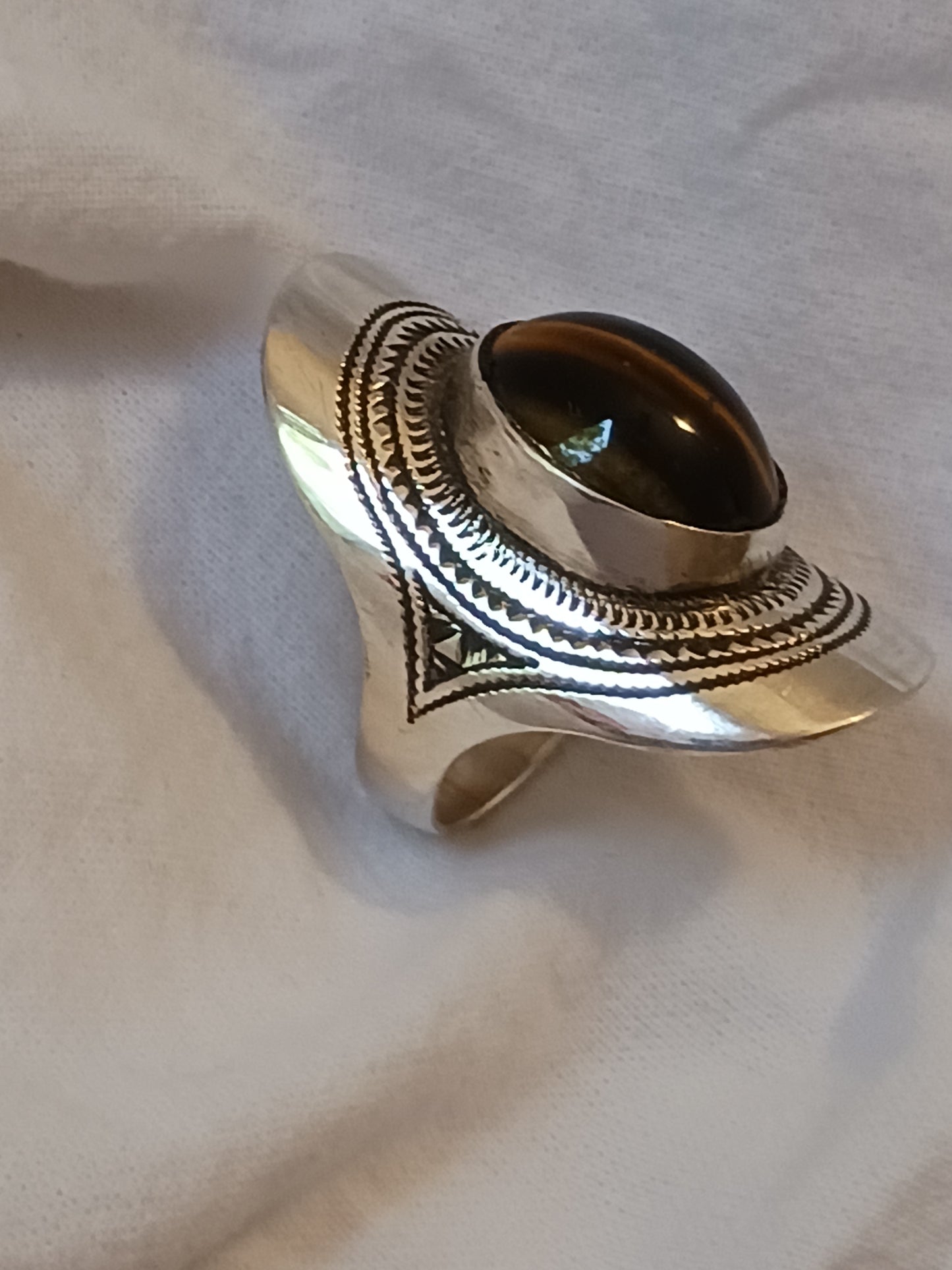 Bague touareg en argent massif