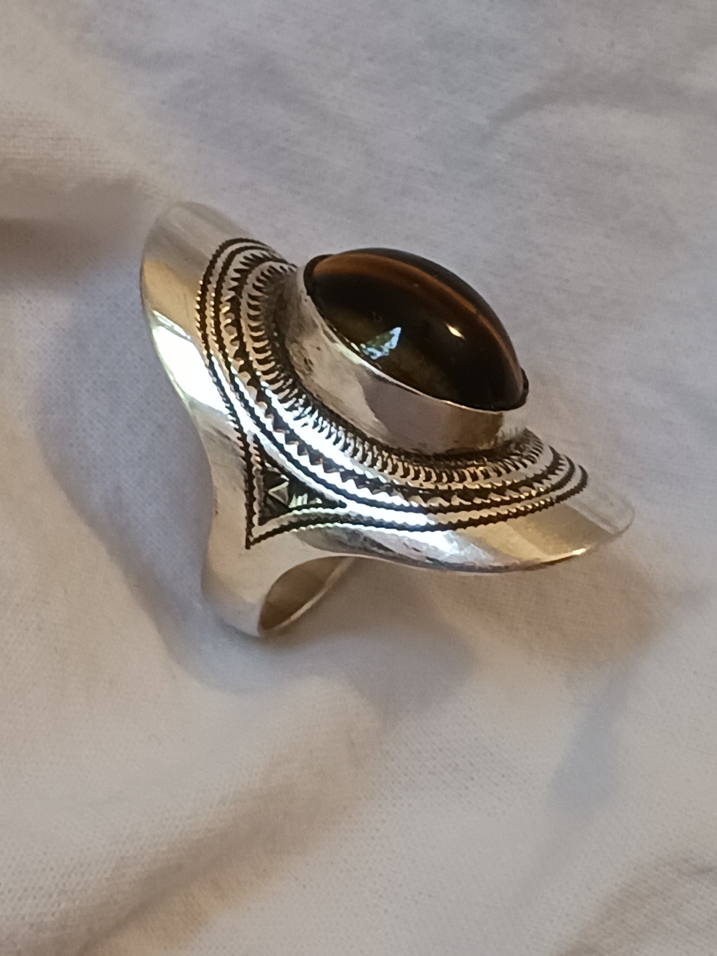 Bague touareg en argent massif