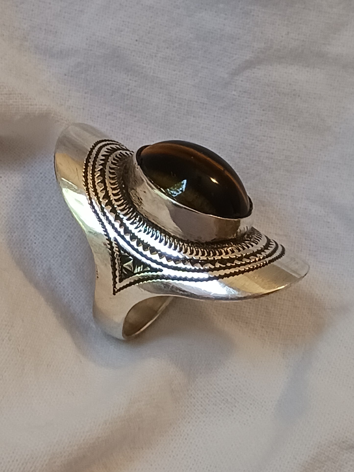 Bague touareg en argent massif
