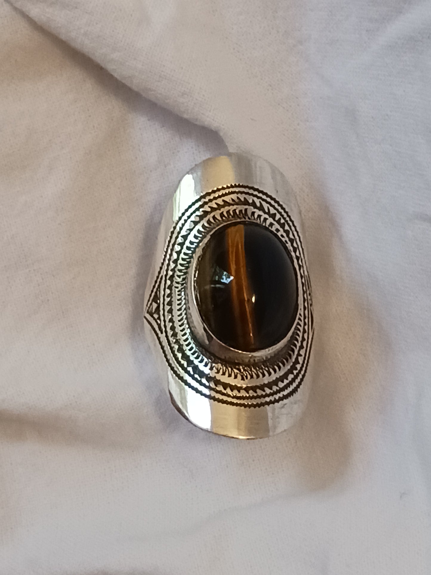 Bague touareg en argent massif