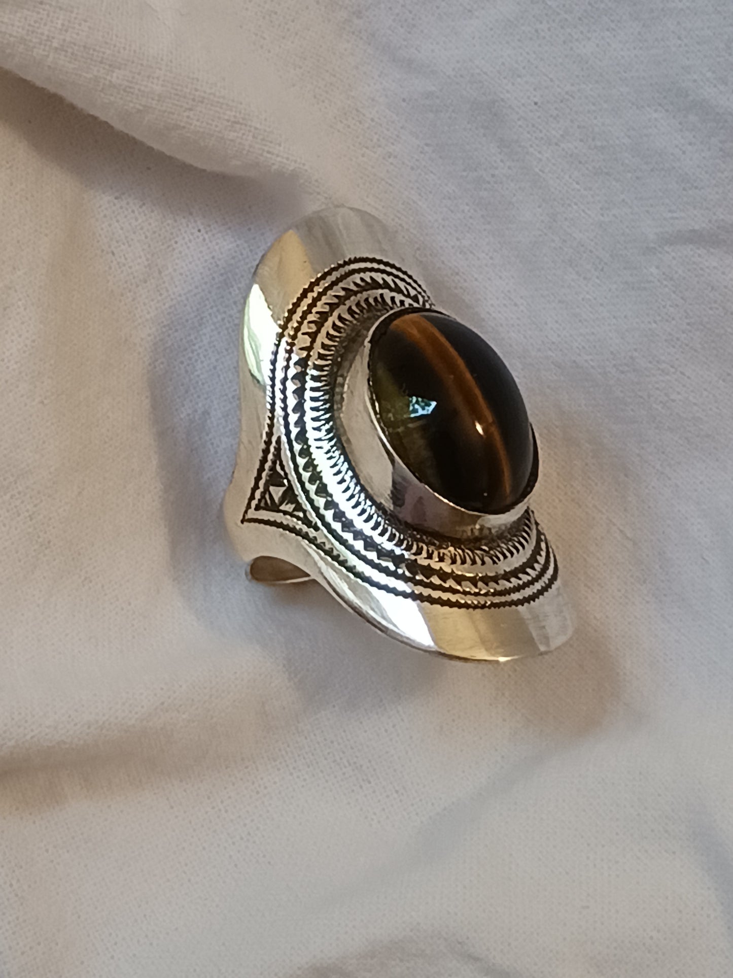 Bague touareg en argent massif