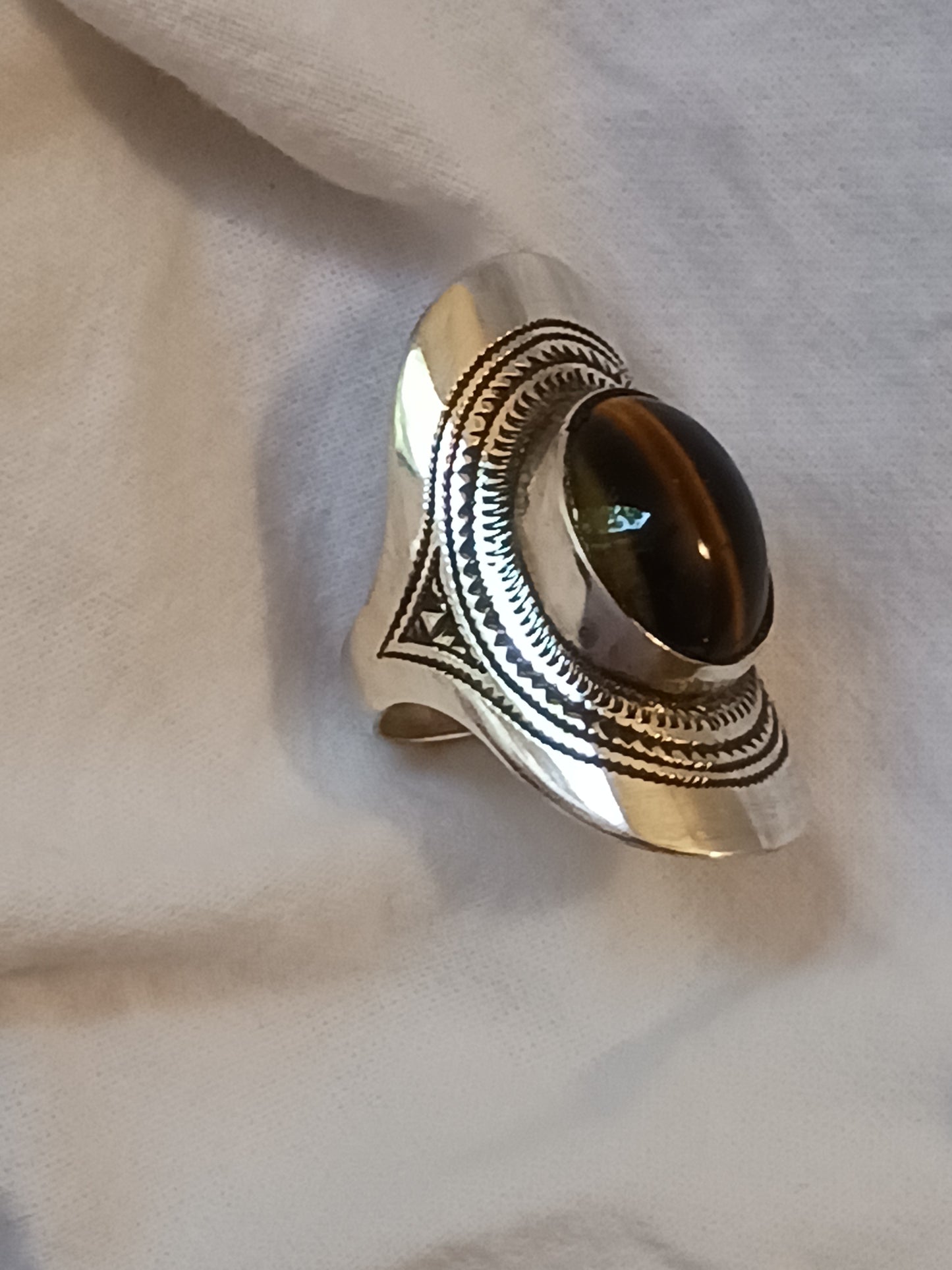 Bague touareg en argent massif
