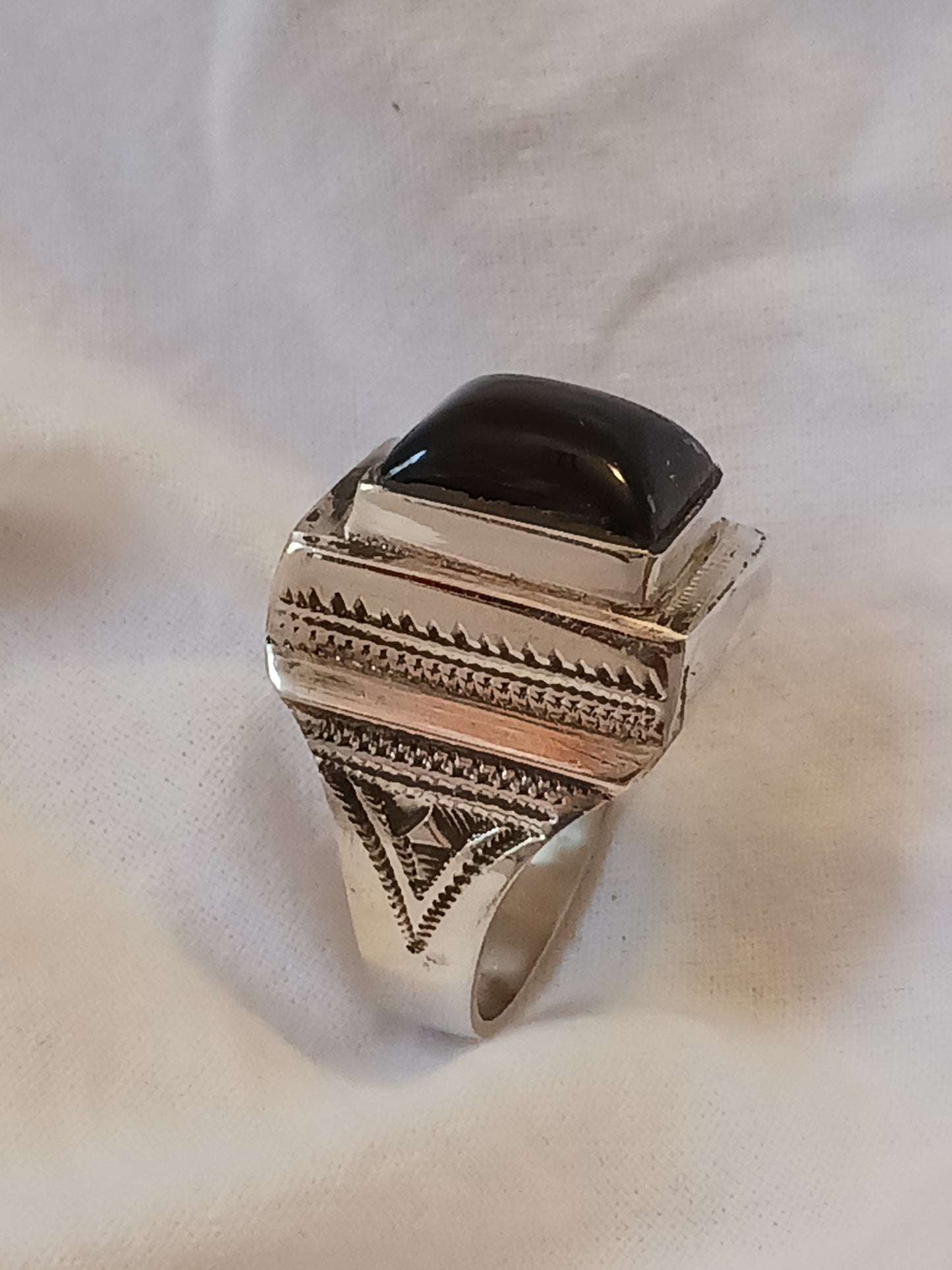 Bague touareg en argent massif