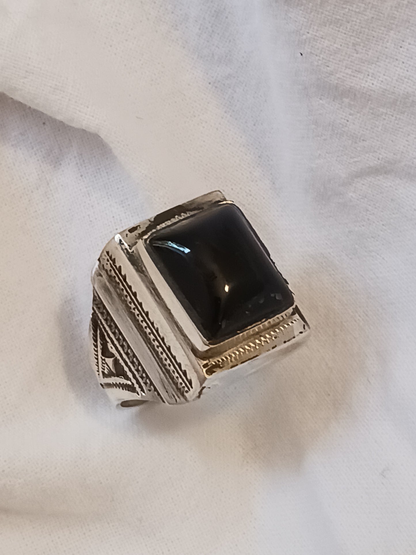 Bague touareg en argent massif