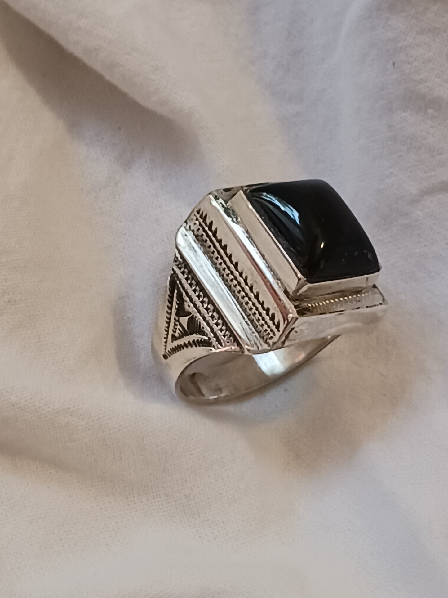 Bague touareg en argent massif