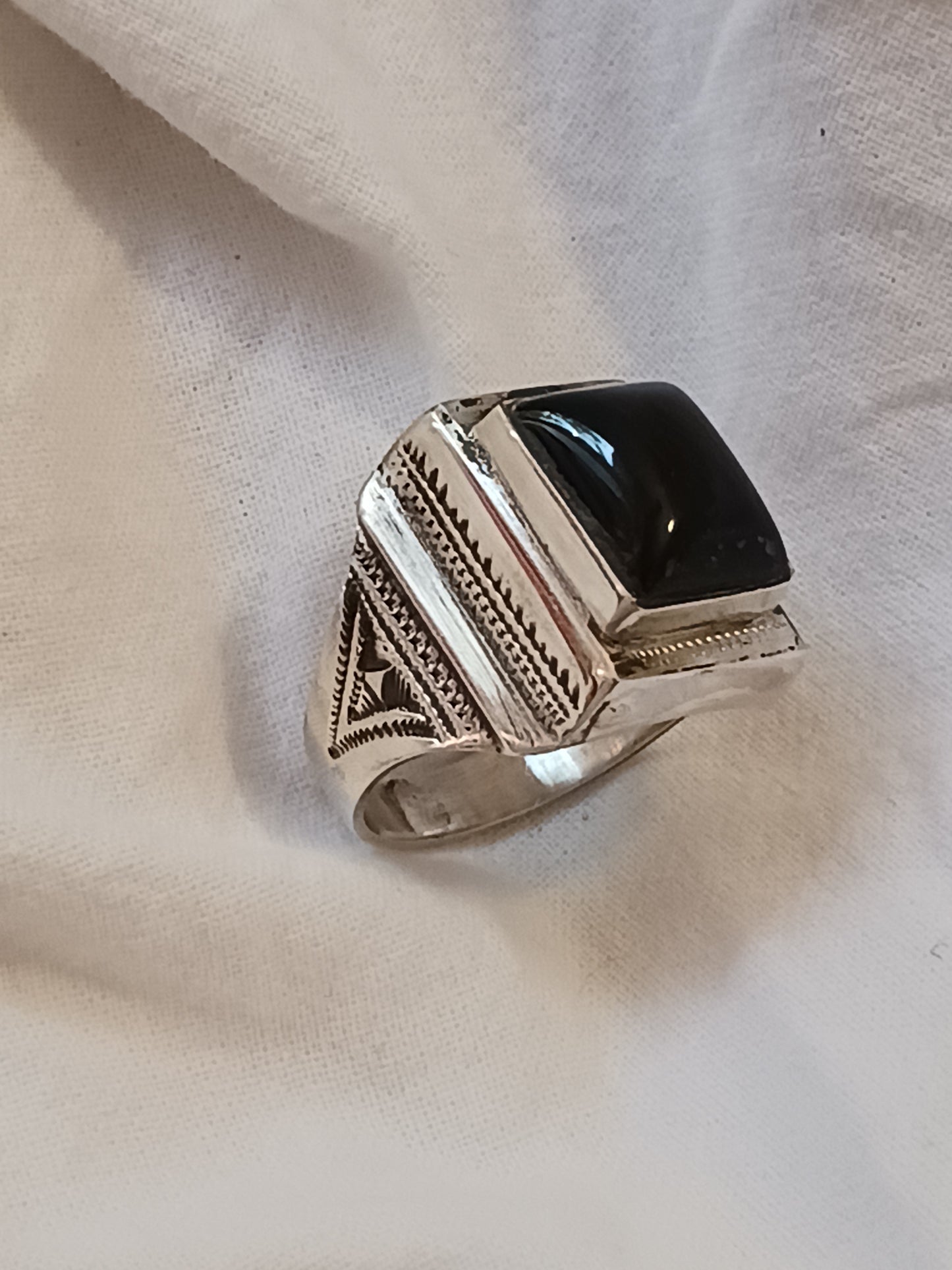 Bague touareg en argent massif