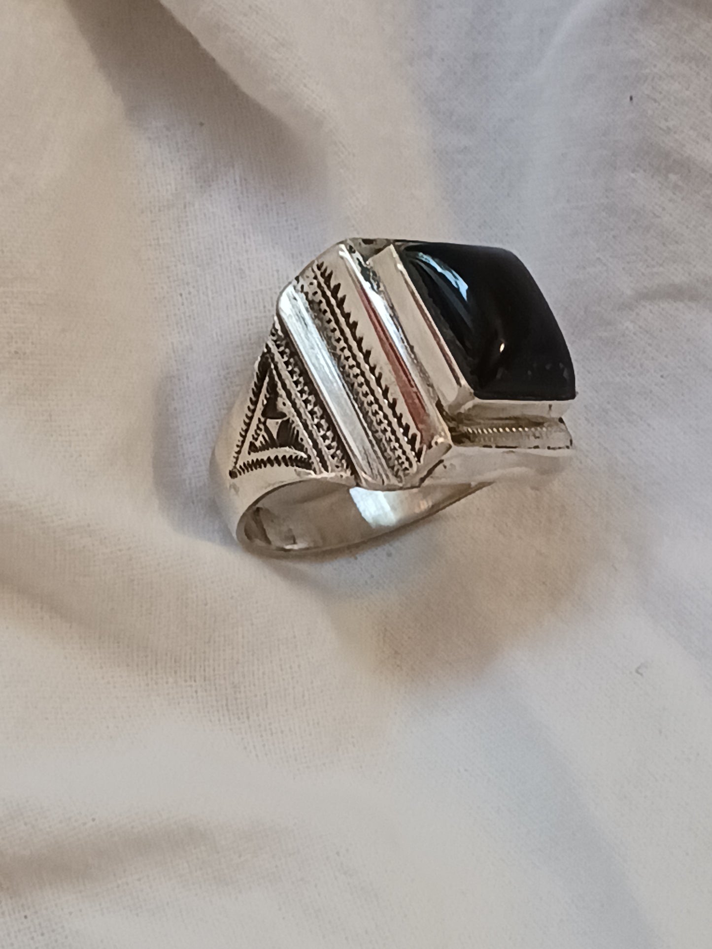 Bague touareg en argent massif