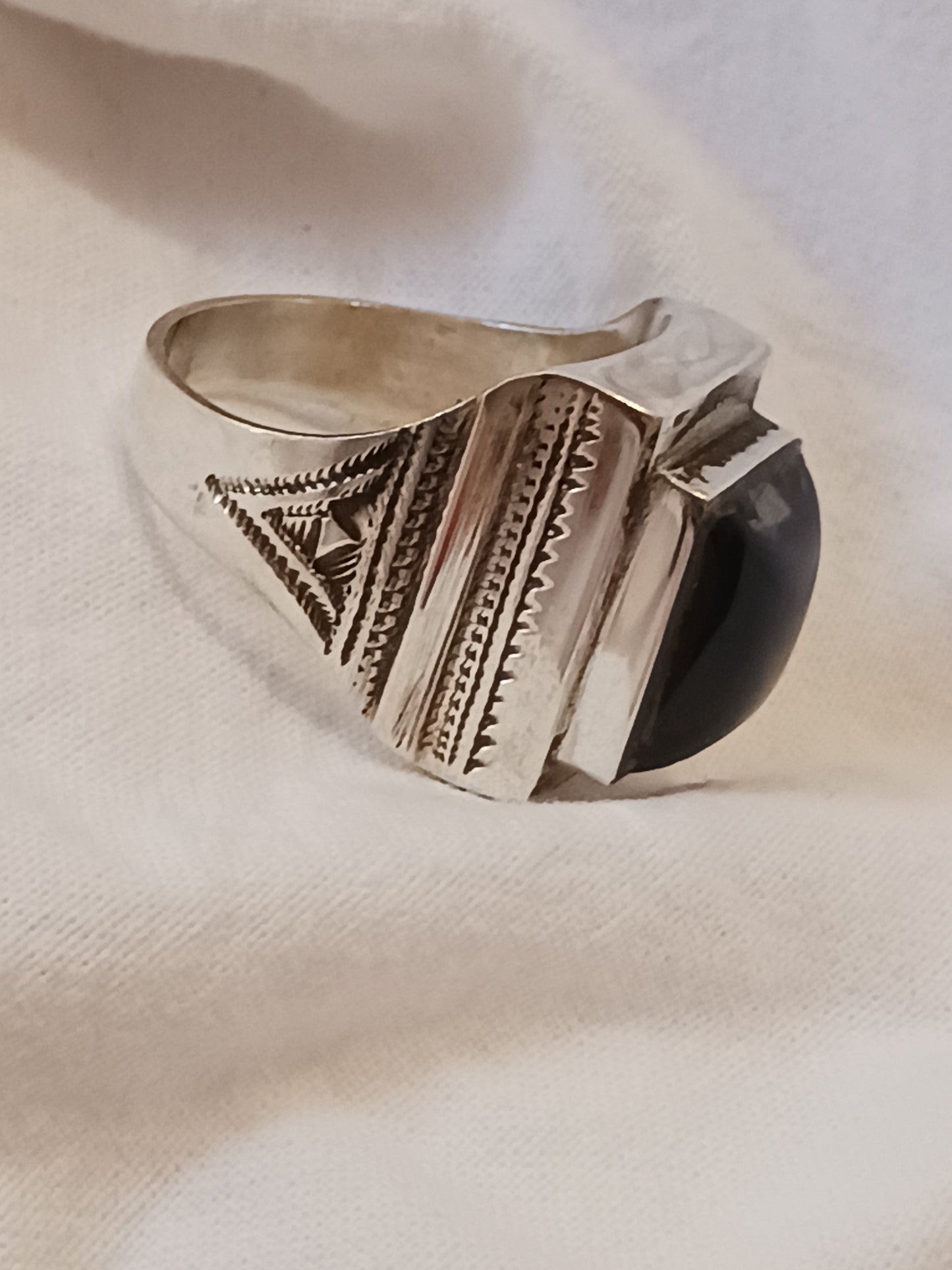 Bague touareg en argent massif
