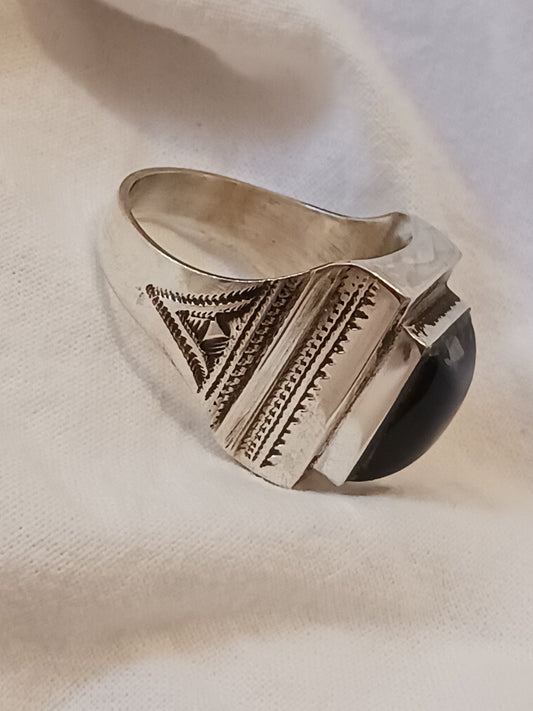Bague touareg en argent massif