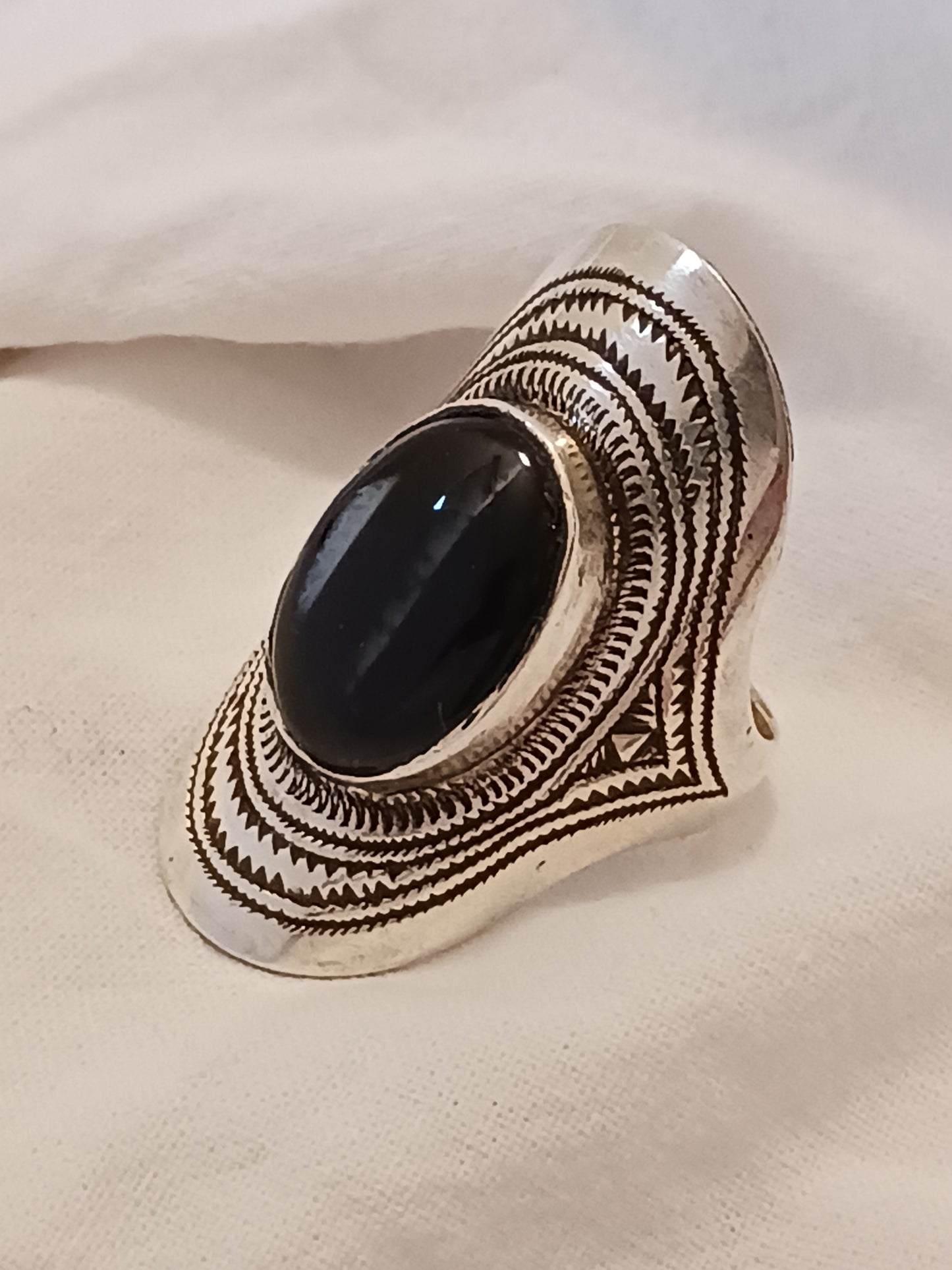 Bague touareg en argent massif