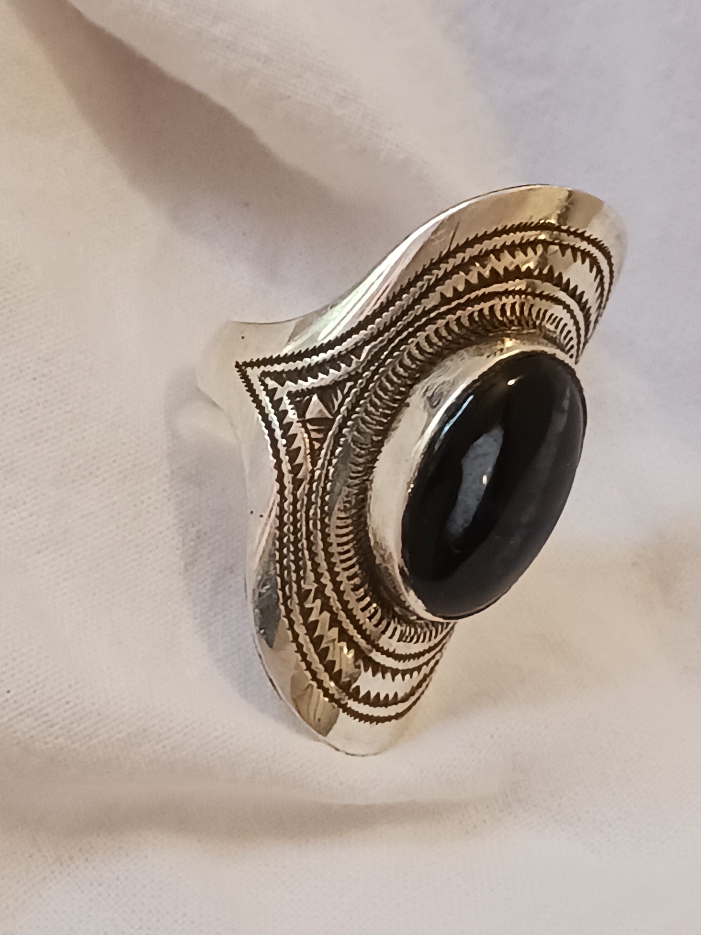 Bague touareg en argent massif