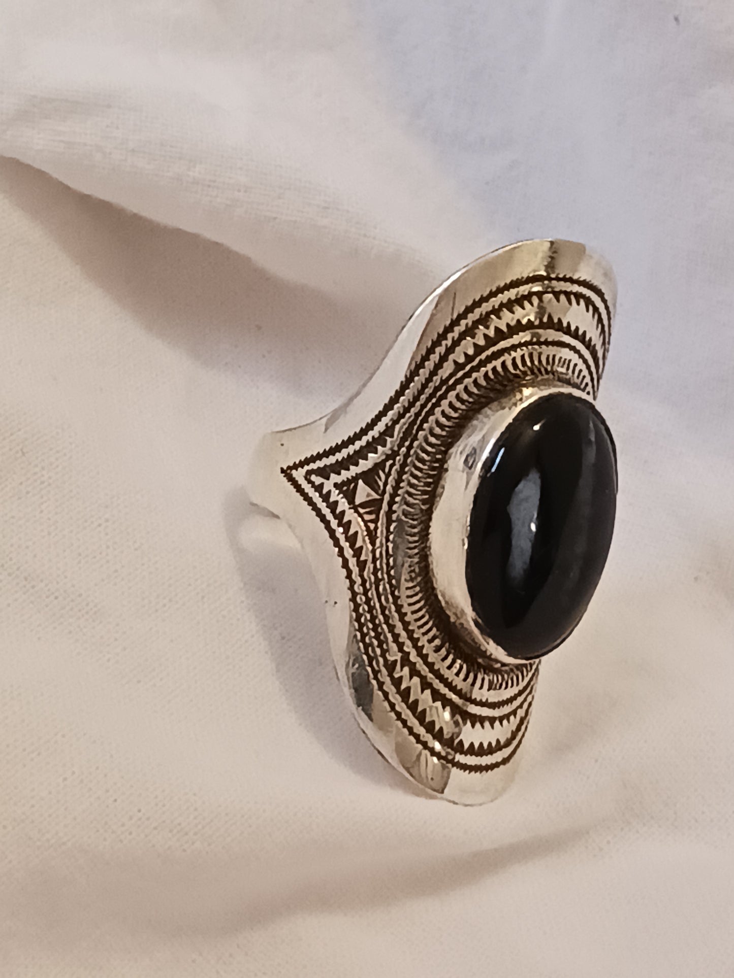 Bague touareg en argent massif