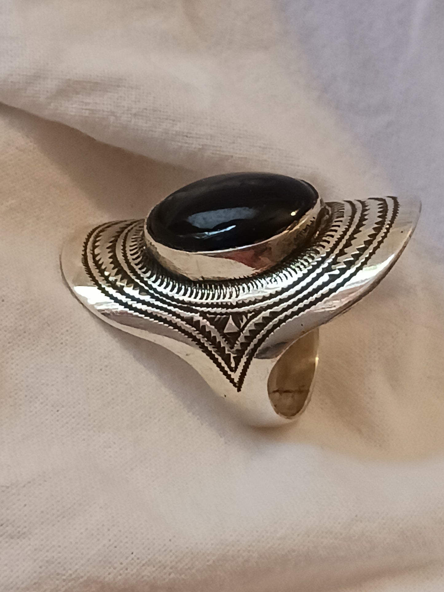 Bague touareg en argent massif