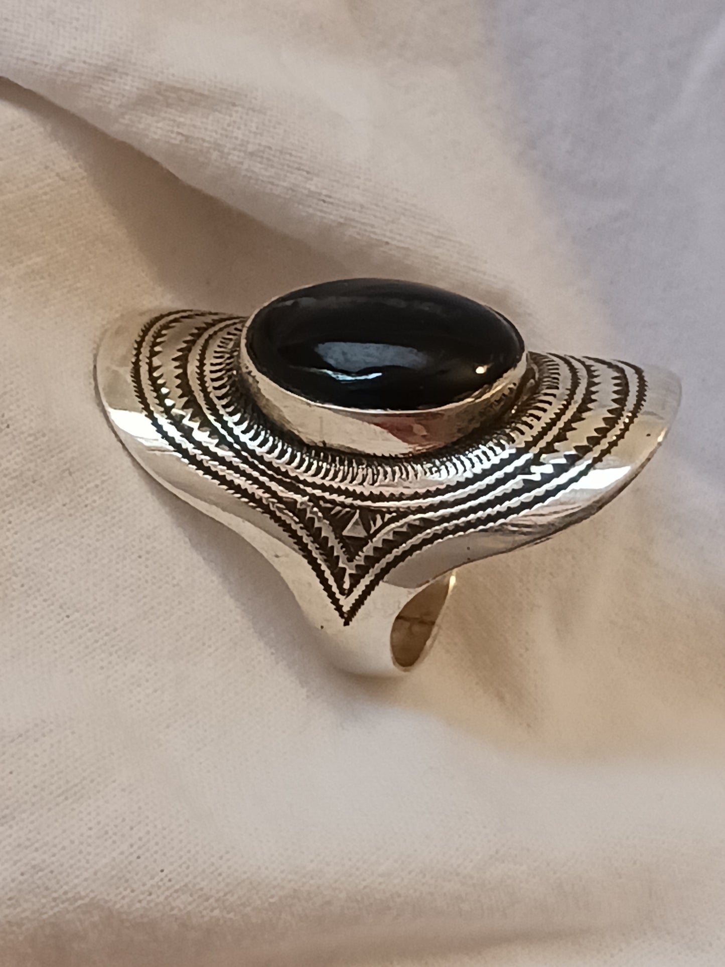 Bague touareg en argent massif