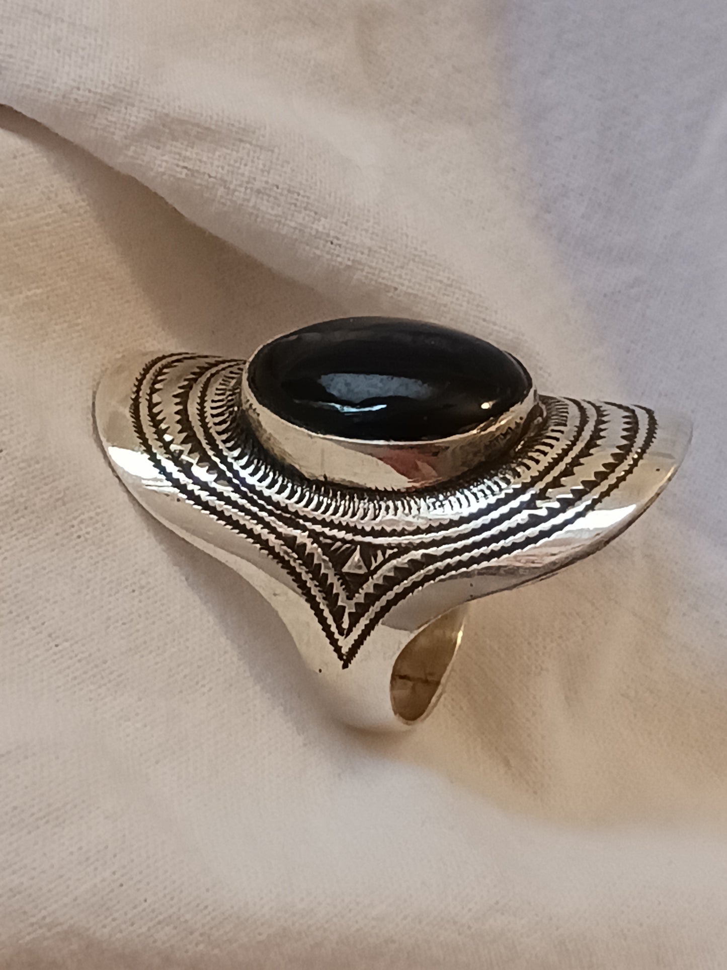Bague touareg en argent massif