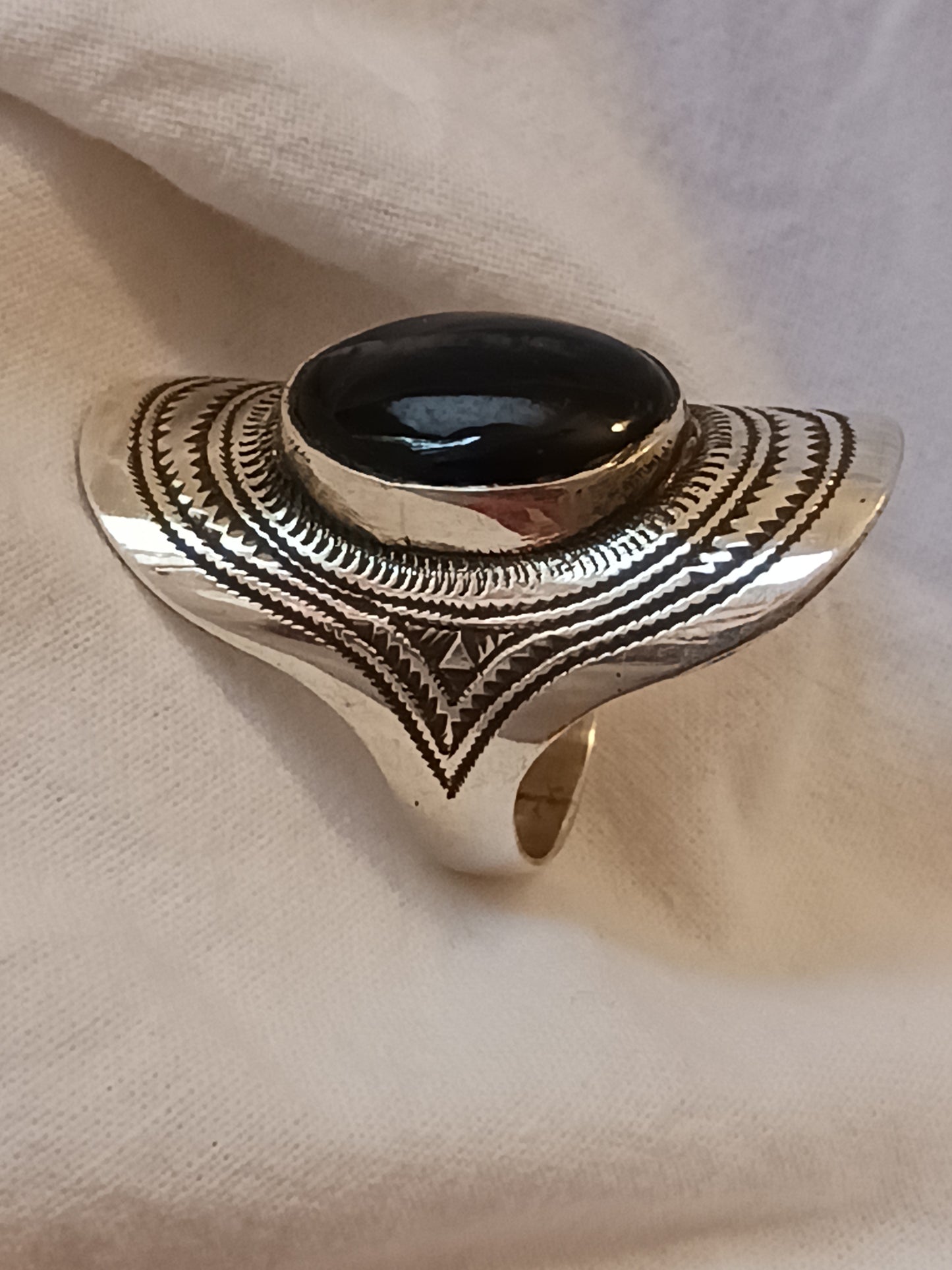 Bague touareg en argent massif