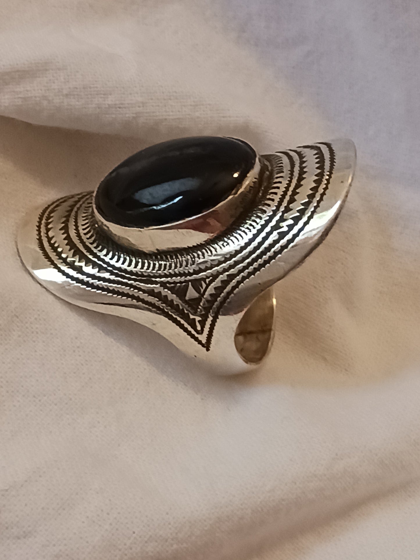 Bague touareg en argent massif