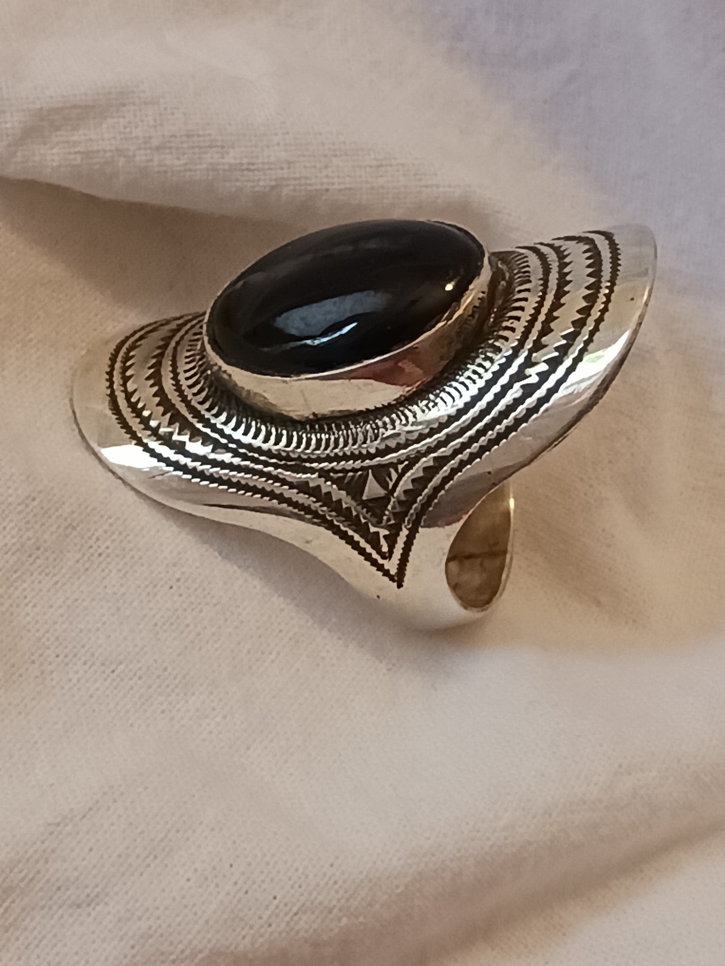 Bague touareg en argent massif