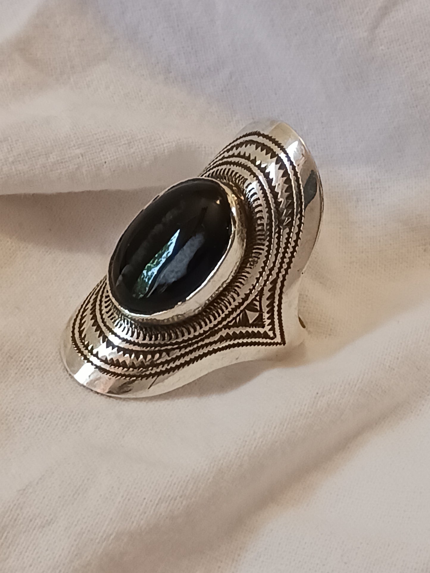 Bague touareg en argent massif