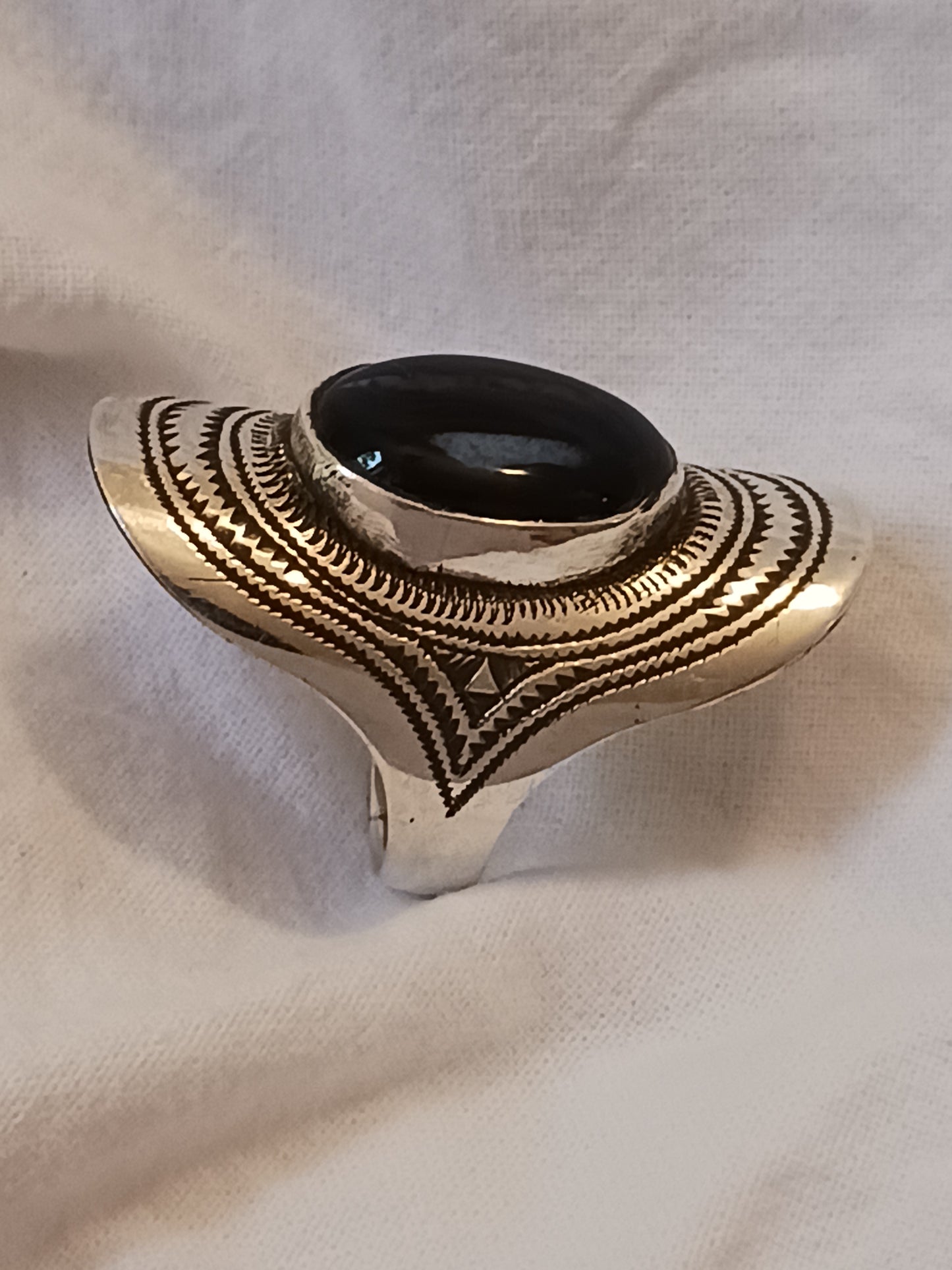 Bague touareg en argent massif