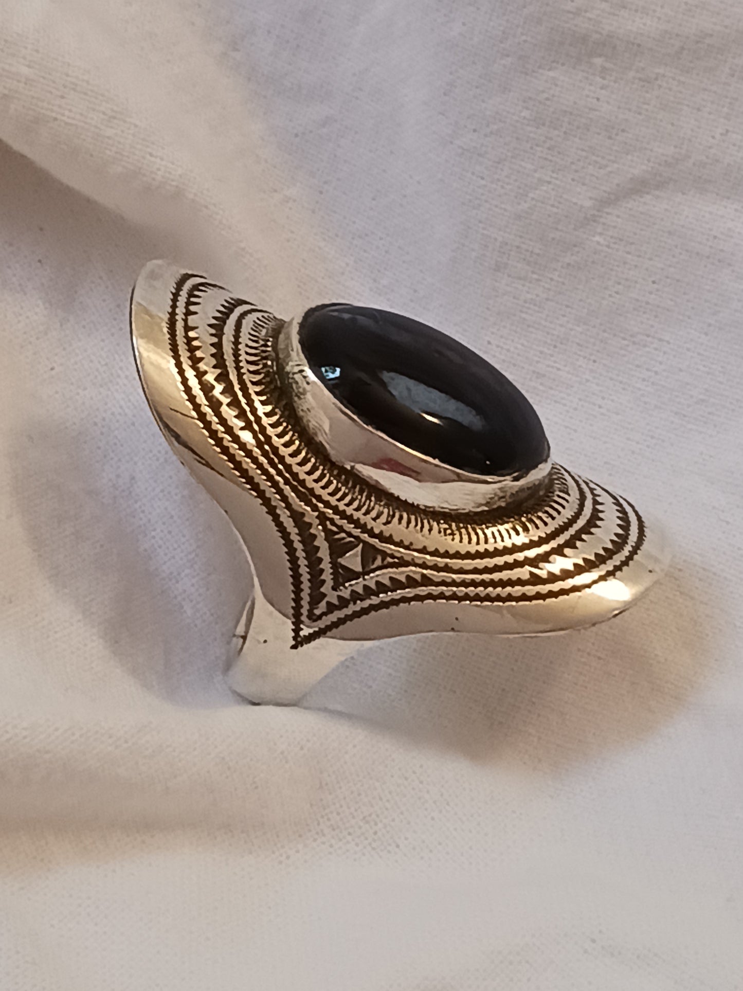 Bague touareg en argent massif