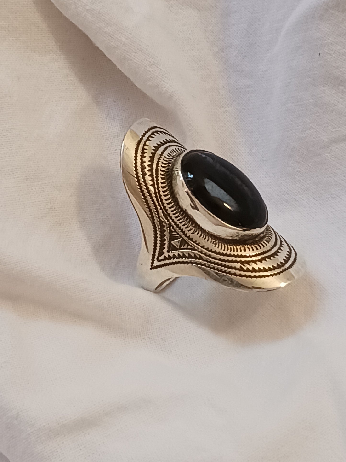 Bague touareg en argent massif