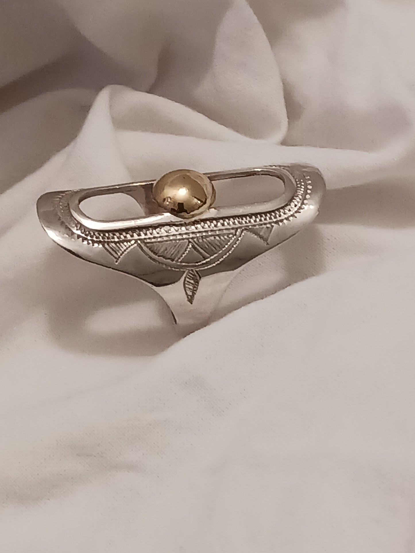 Bague touareg en argent massif