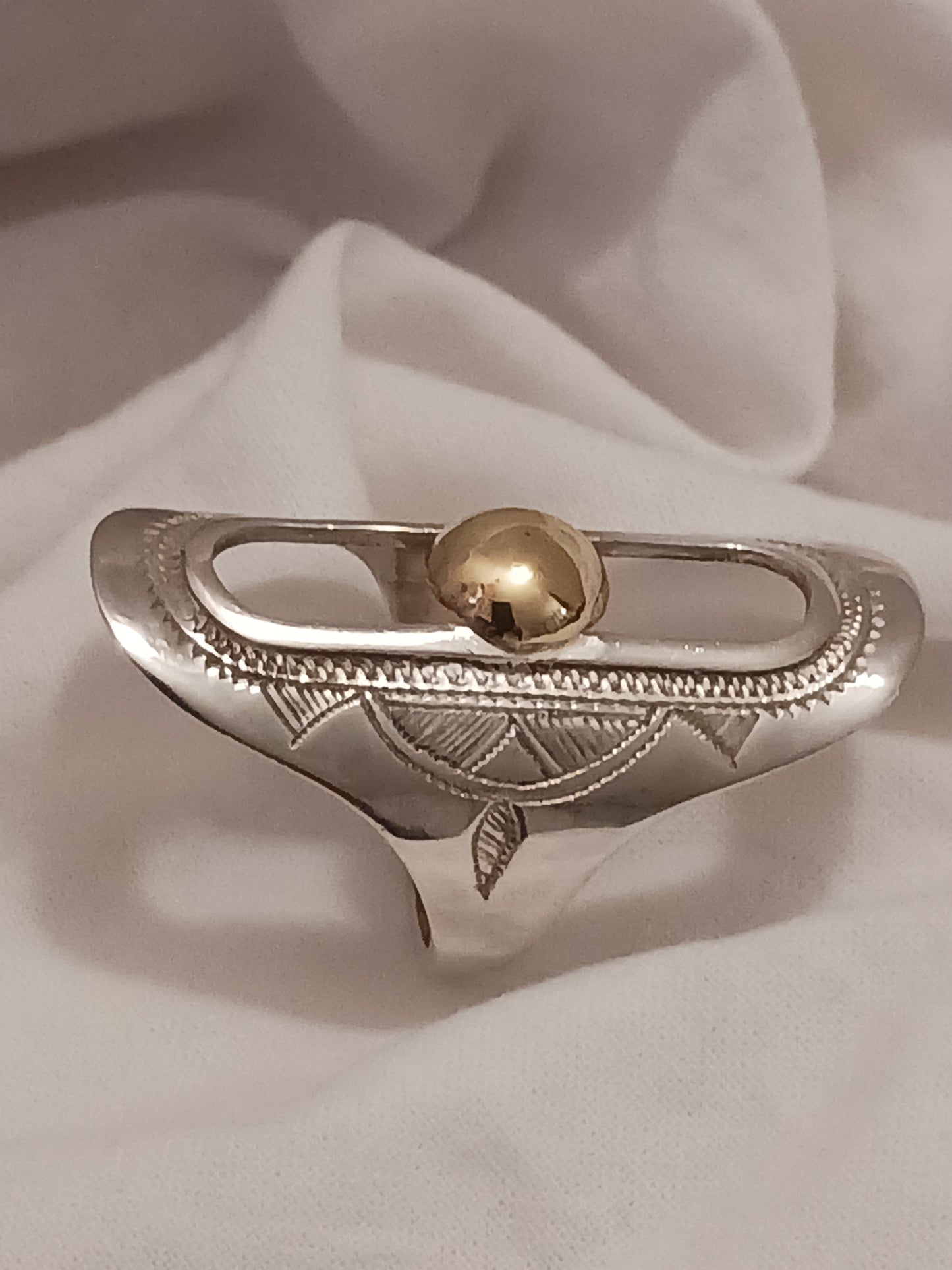 Bague touareg en argent massif