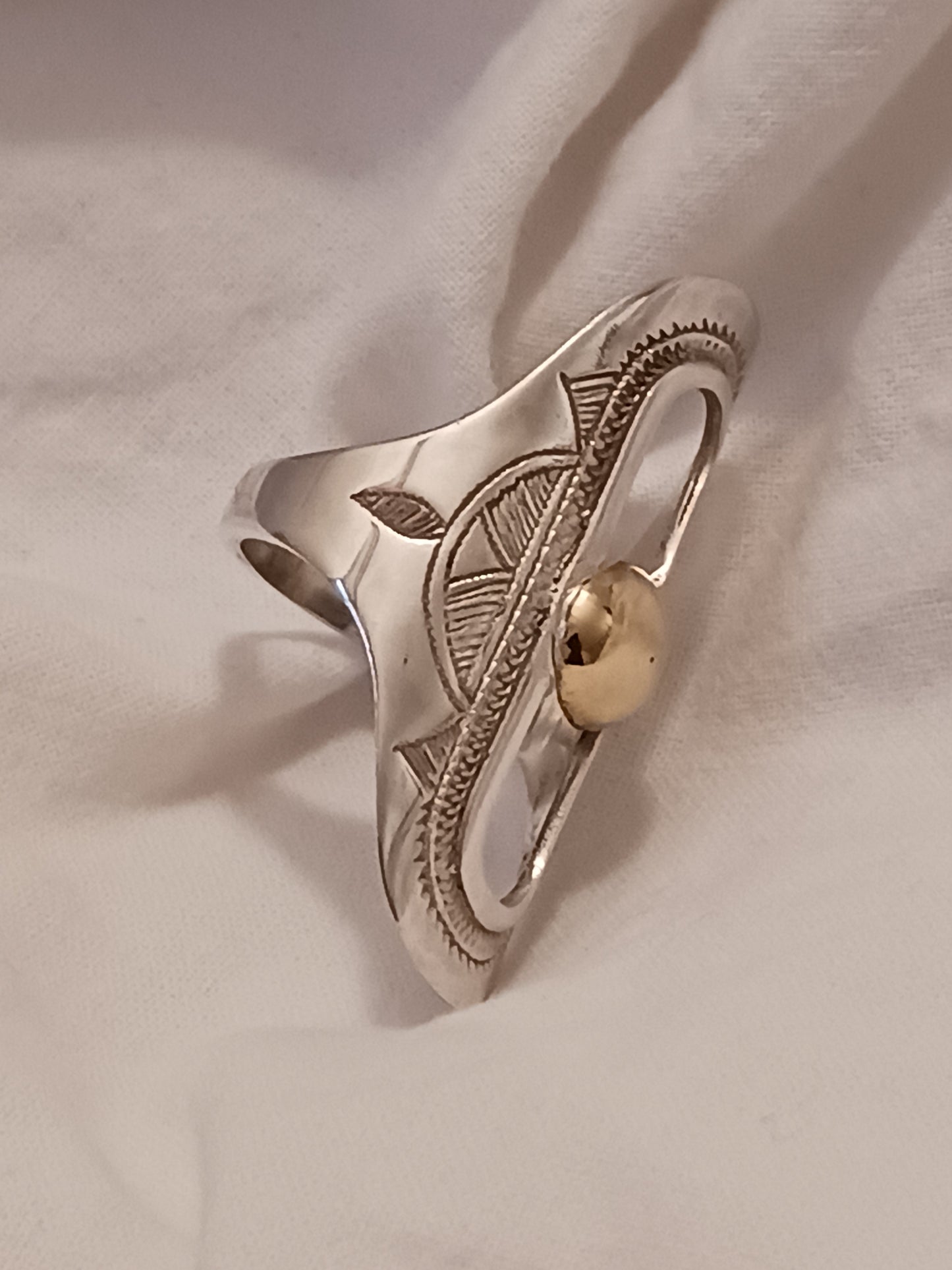 Bague touareg en argent massif