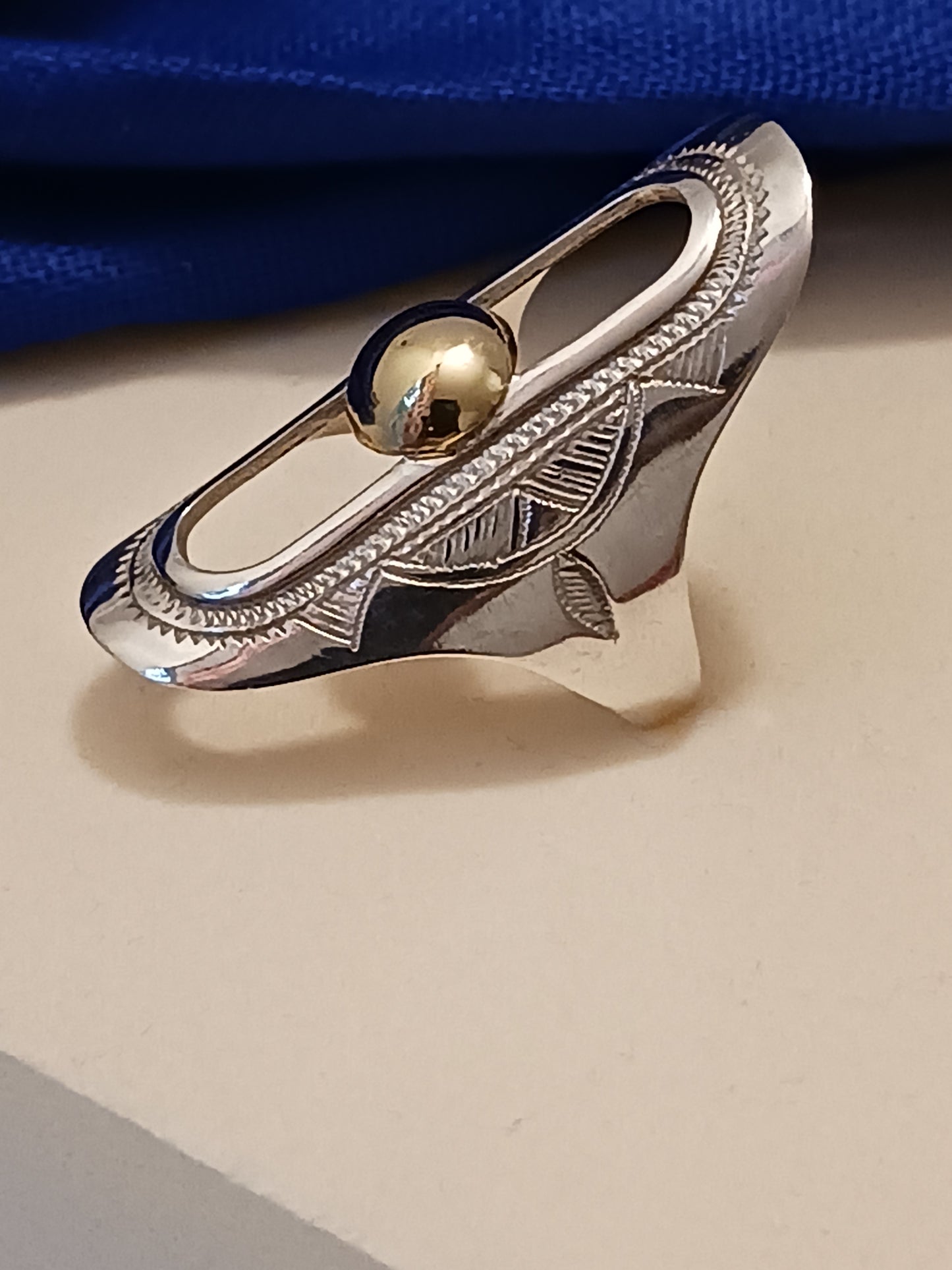 Bague touareg en argent massif